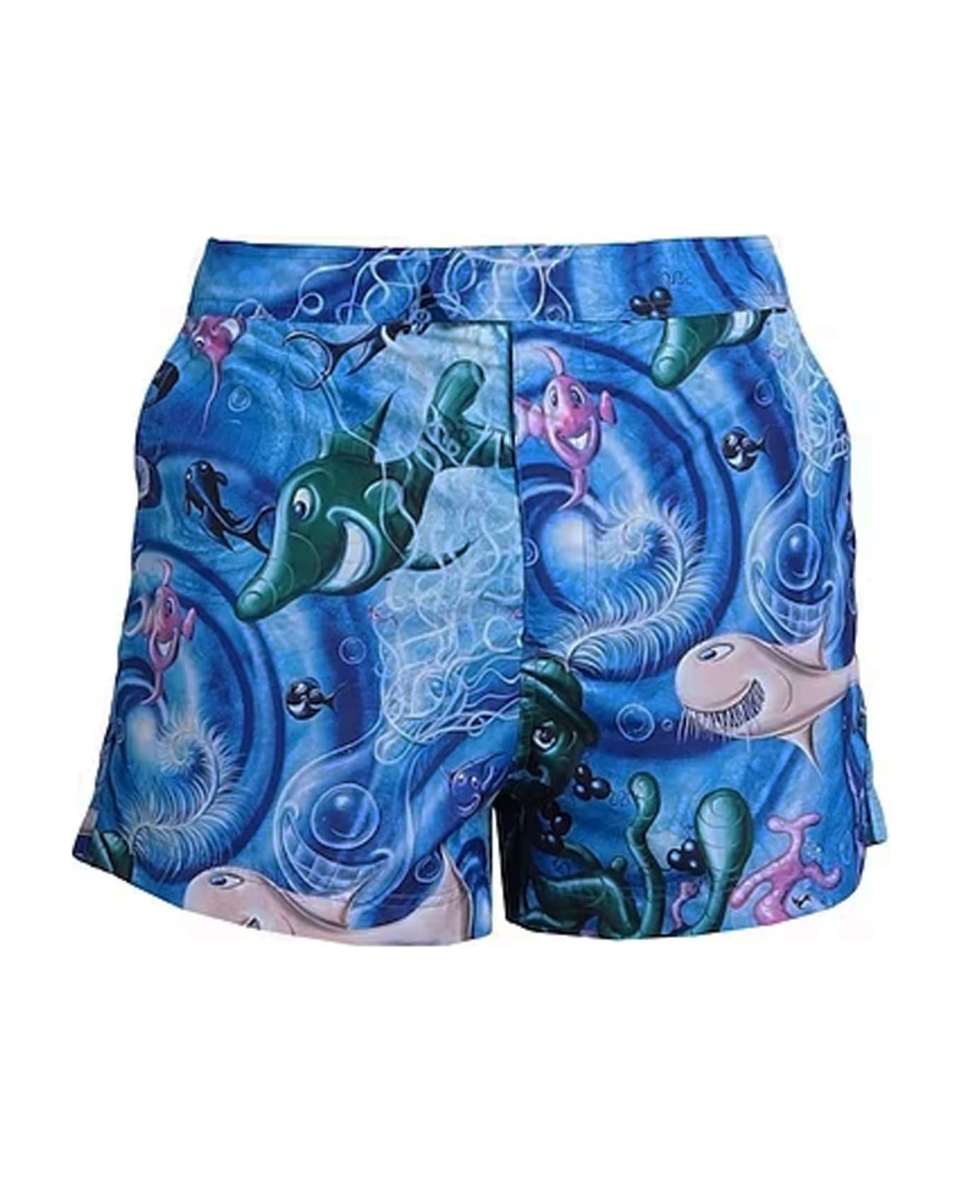 Dior Printed Swim Shorts - Blue