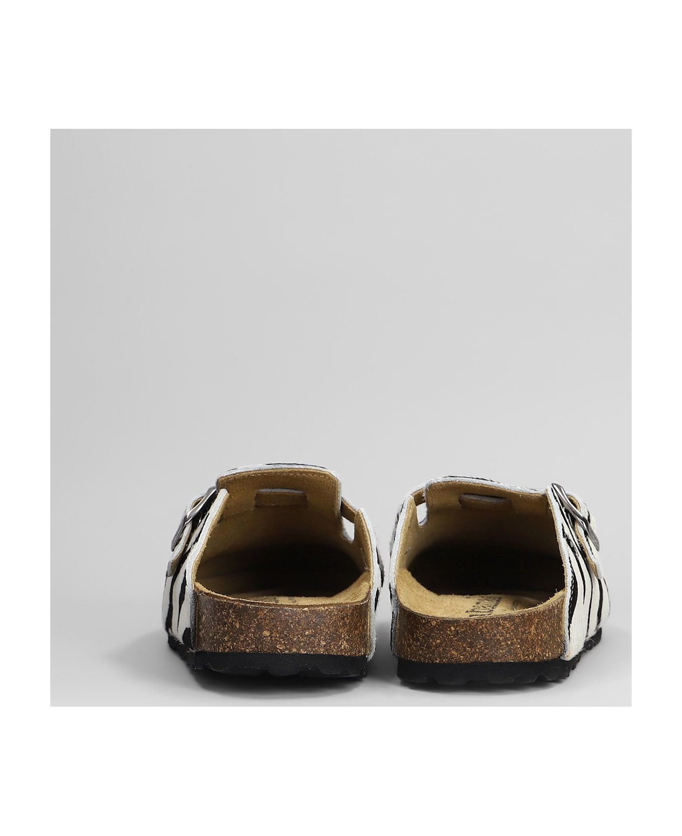 Cubanas Maria Slipper-mule In White Pony Skin - white フラットシューズ