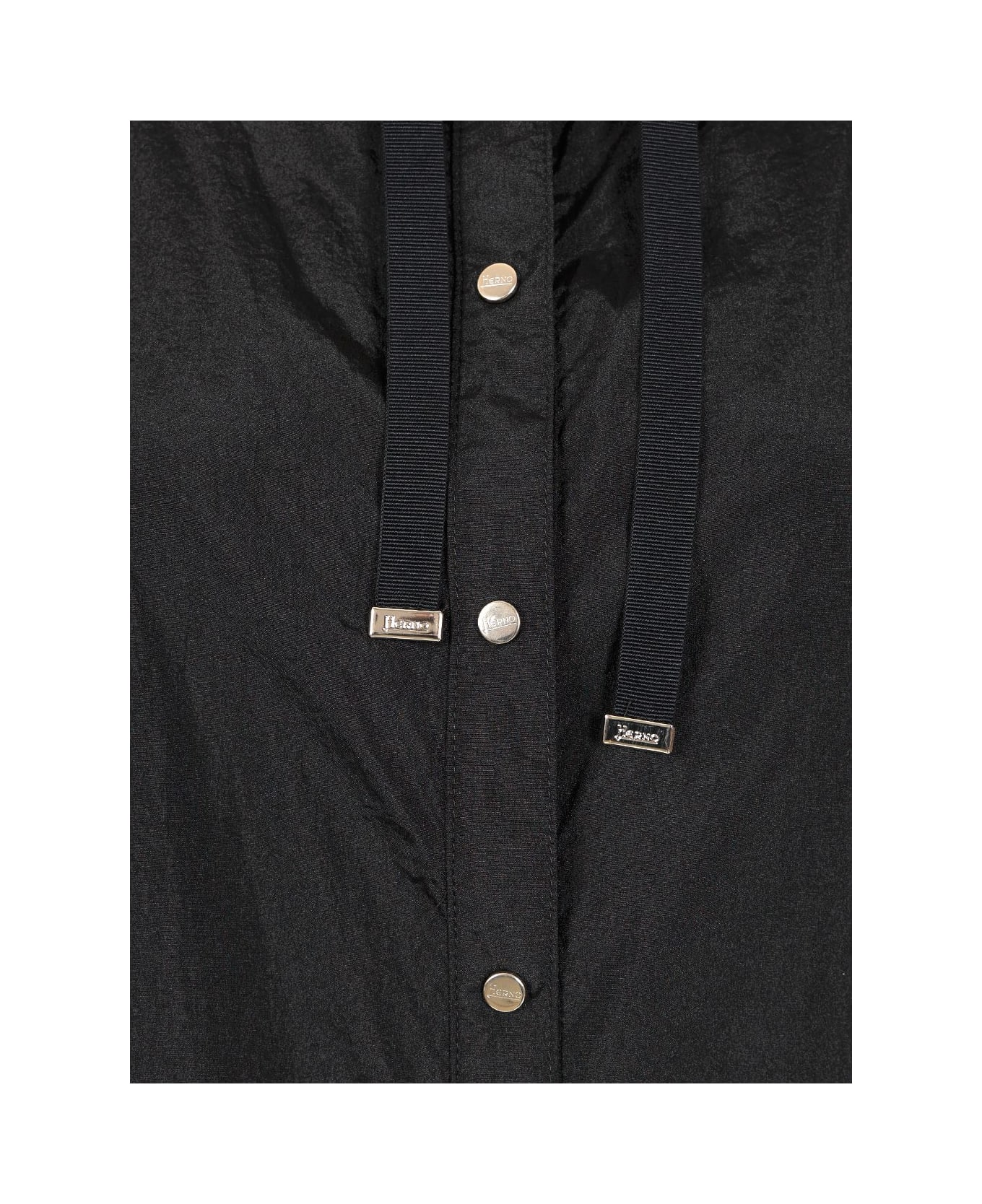 Herno Boxy Fit Waterproof Jacket - Black