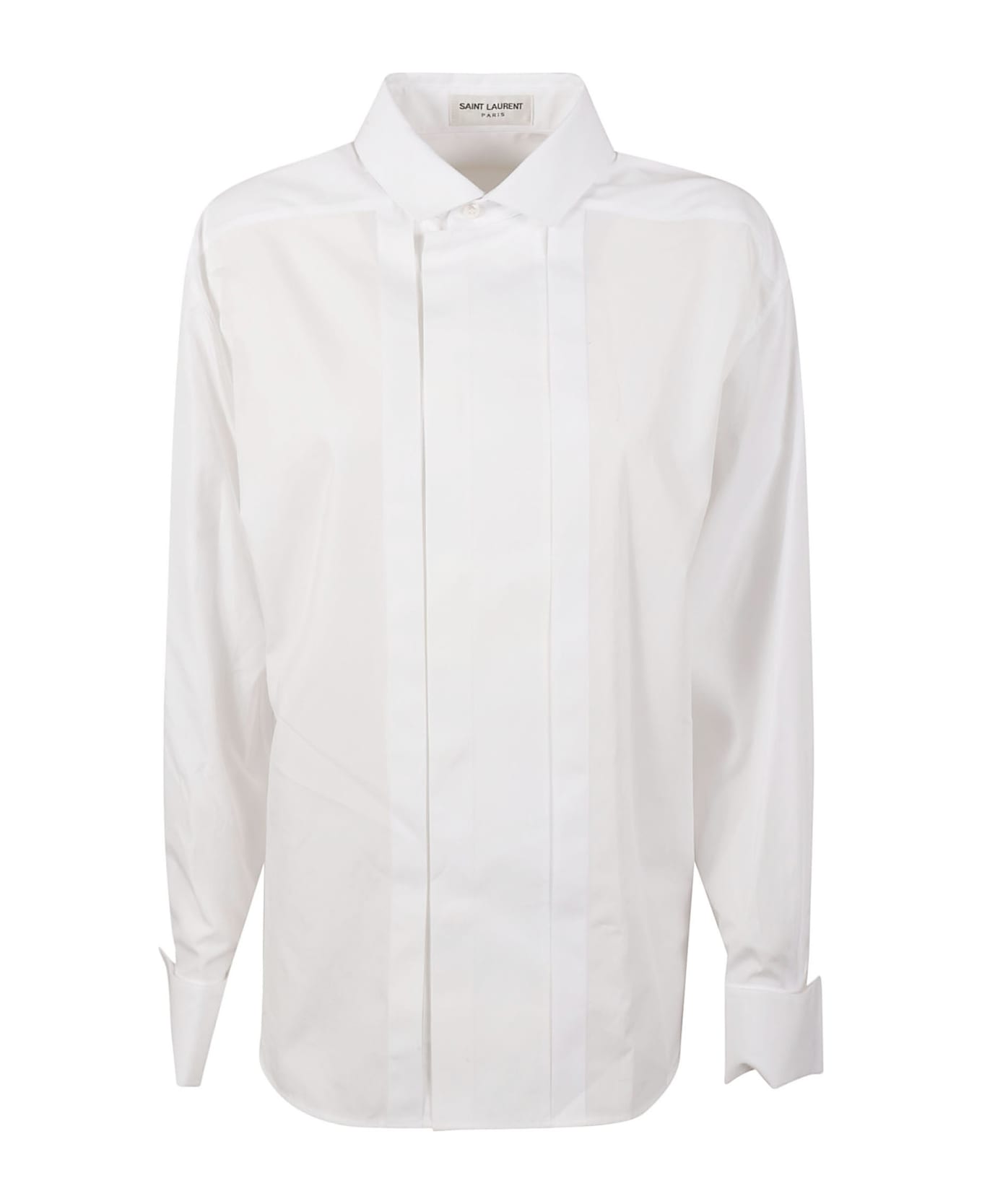 Saint Laurent Popeline Shirt - WHITE