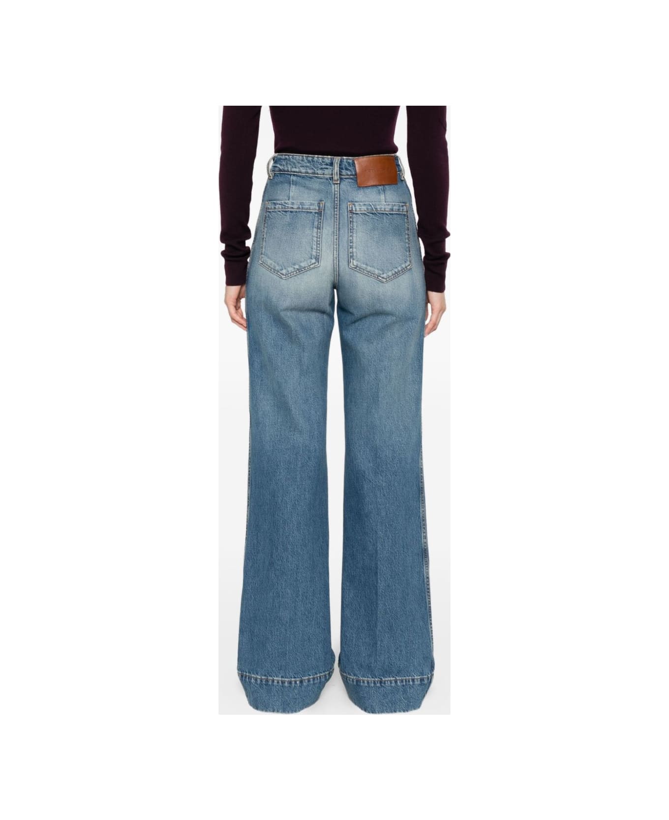 Victoria Beckham Jeans With Pockets - Blue