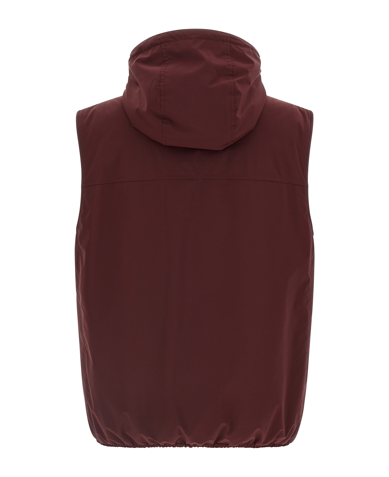 Brunello Cucinelli Hooded Vest - Bordeaux
