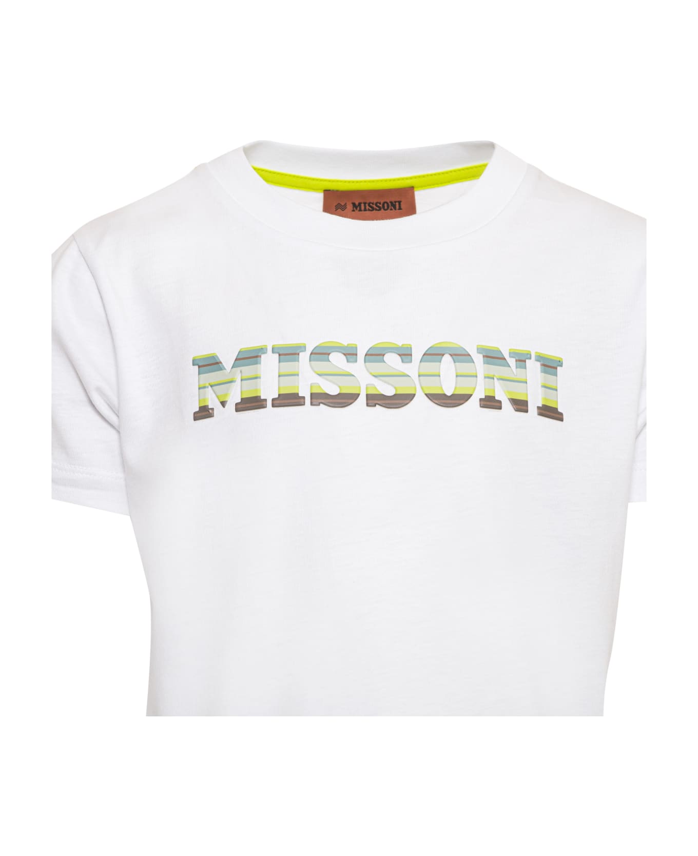 Missoni Kids T-shirt Con Stampa - White