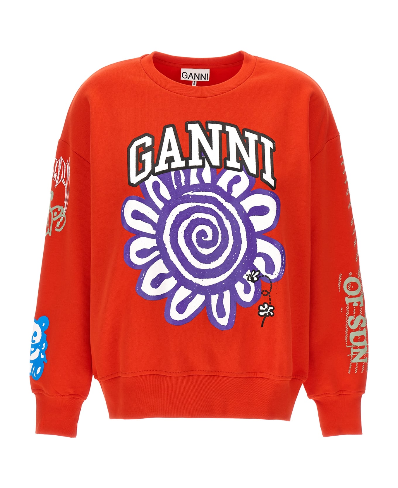 Ganni 'magic Power' Sweatshirt - Red