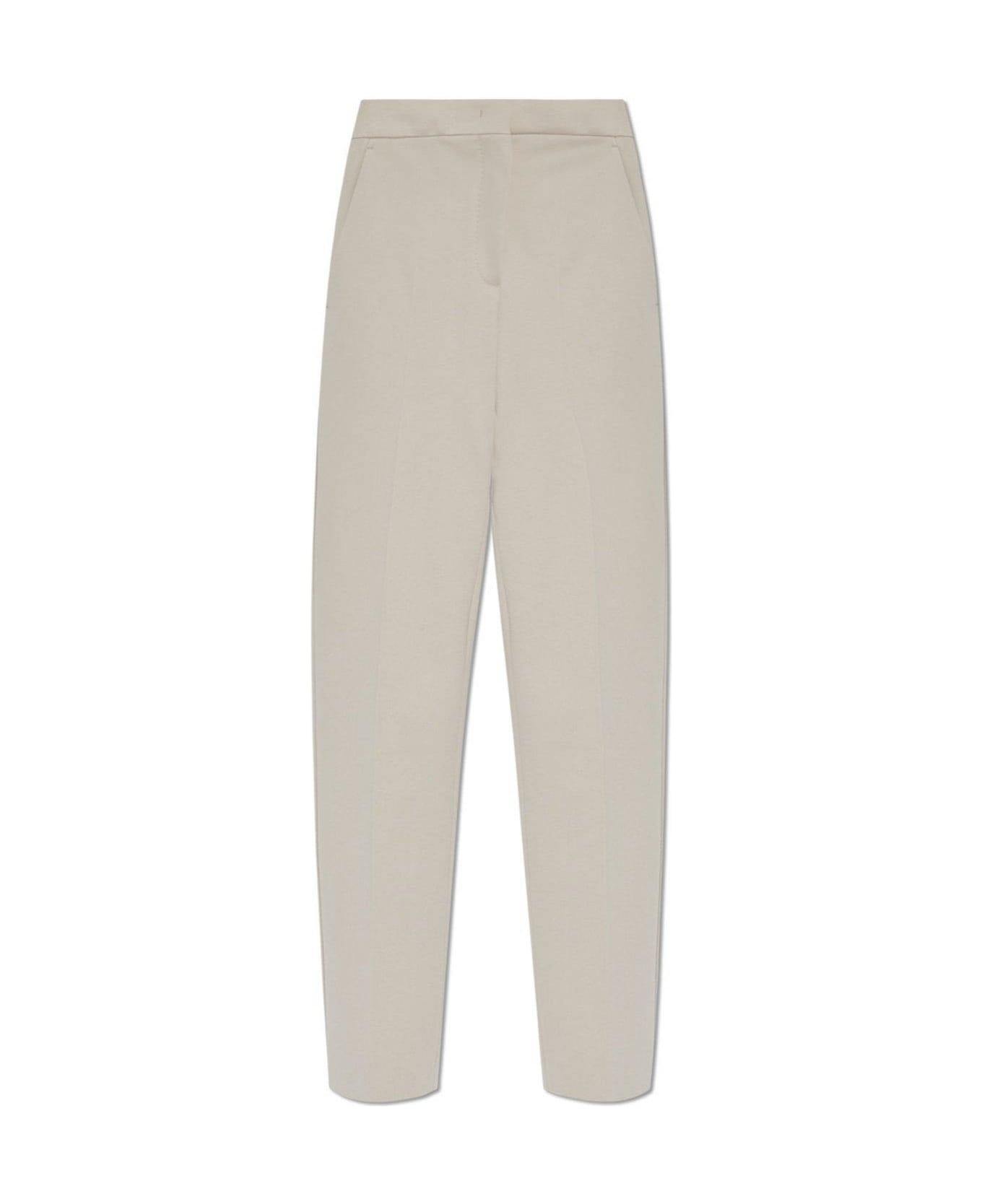 Max Mara Pleat Detailed Tapered Trousers - Sand