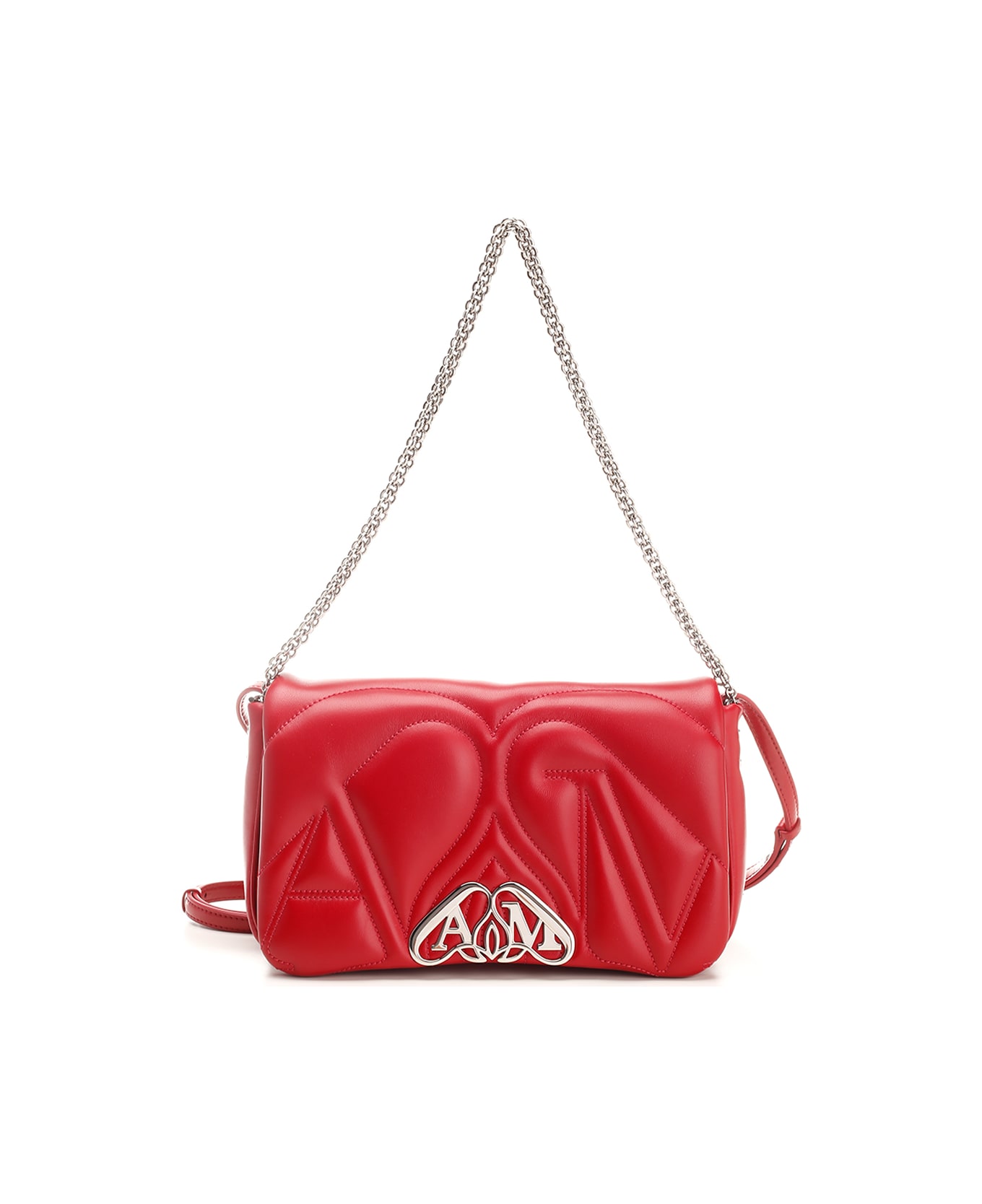 Alexander McQueen Seal Shoulder Bag - Red