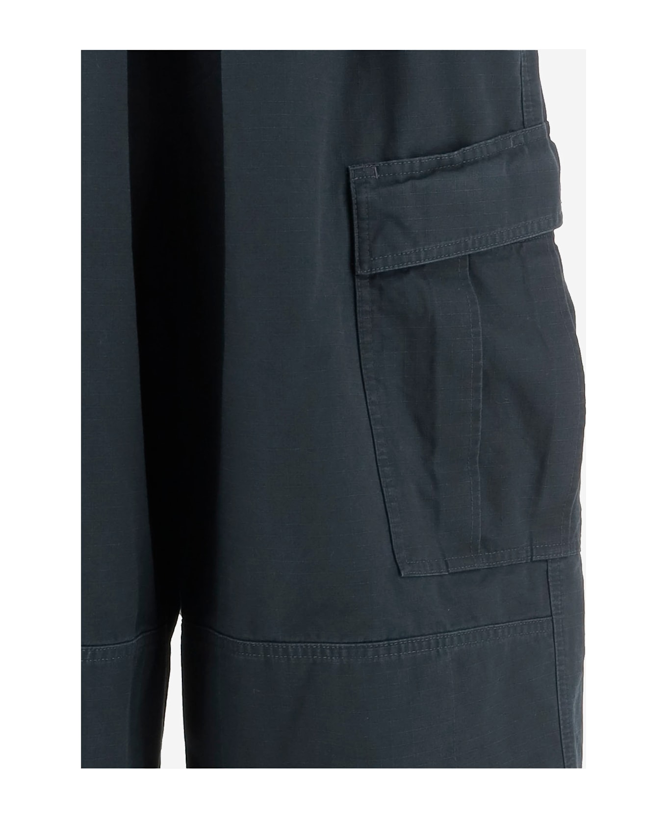 Balenciaga Navy Blue Cotton Cargo Pant - INK