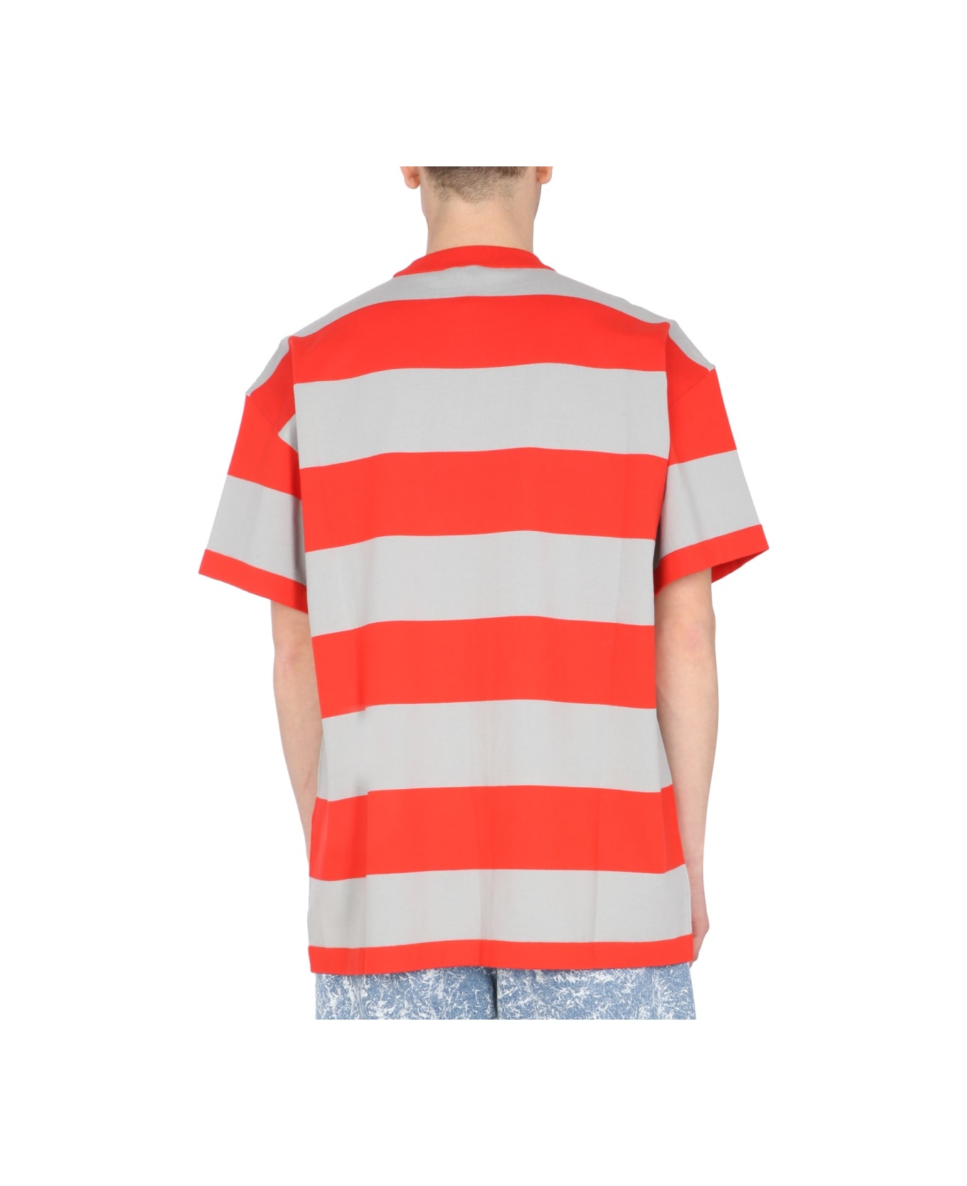 MSGM T-shirt With Embroidered Logo - RED