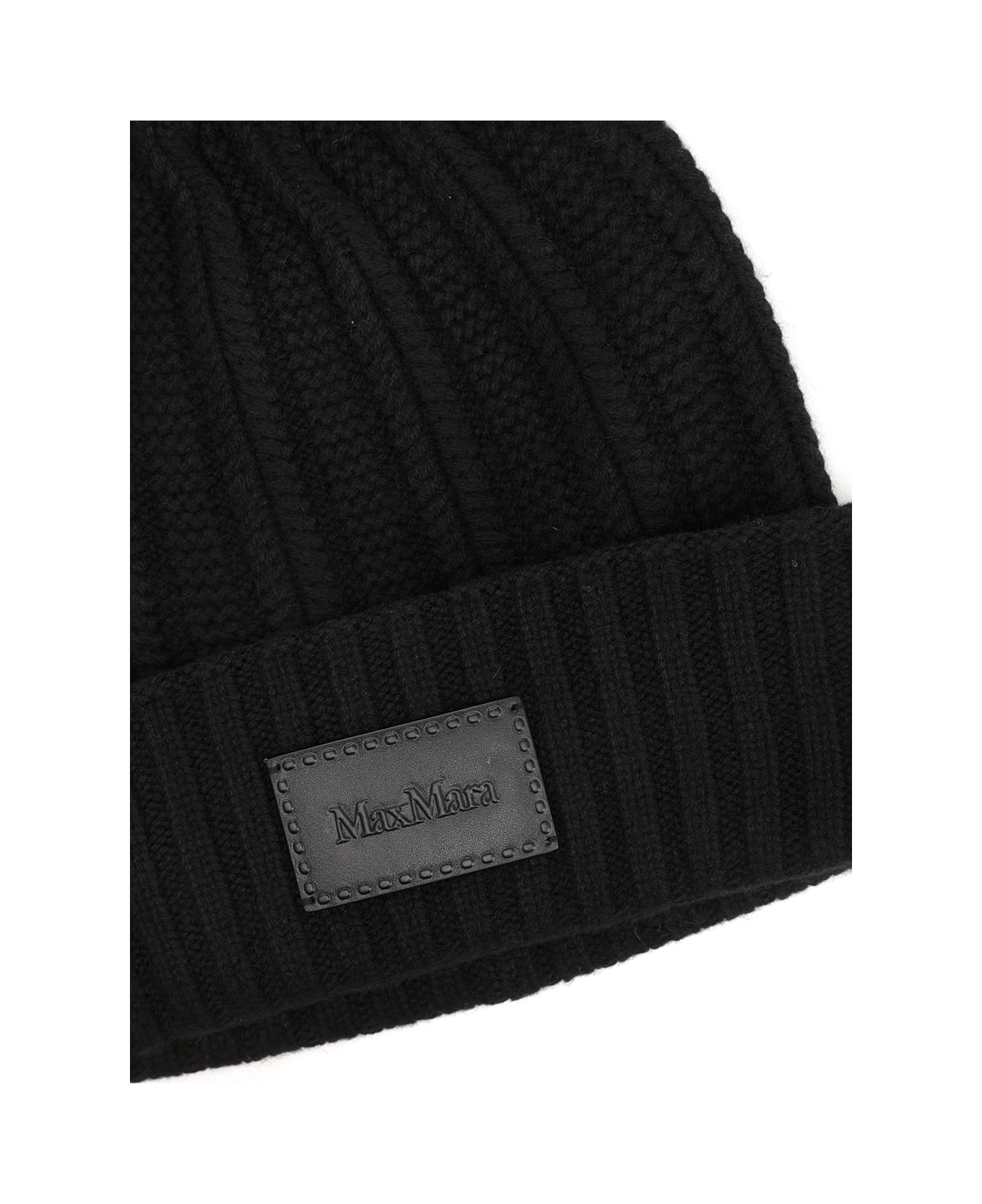 Max Mara Cashmere Hat - BLACK