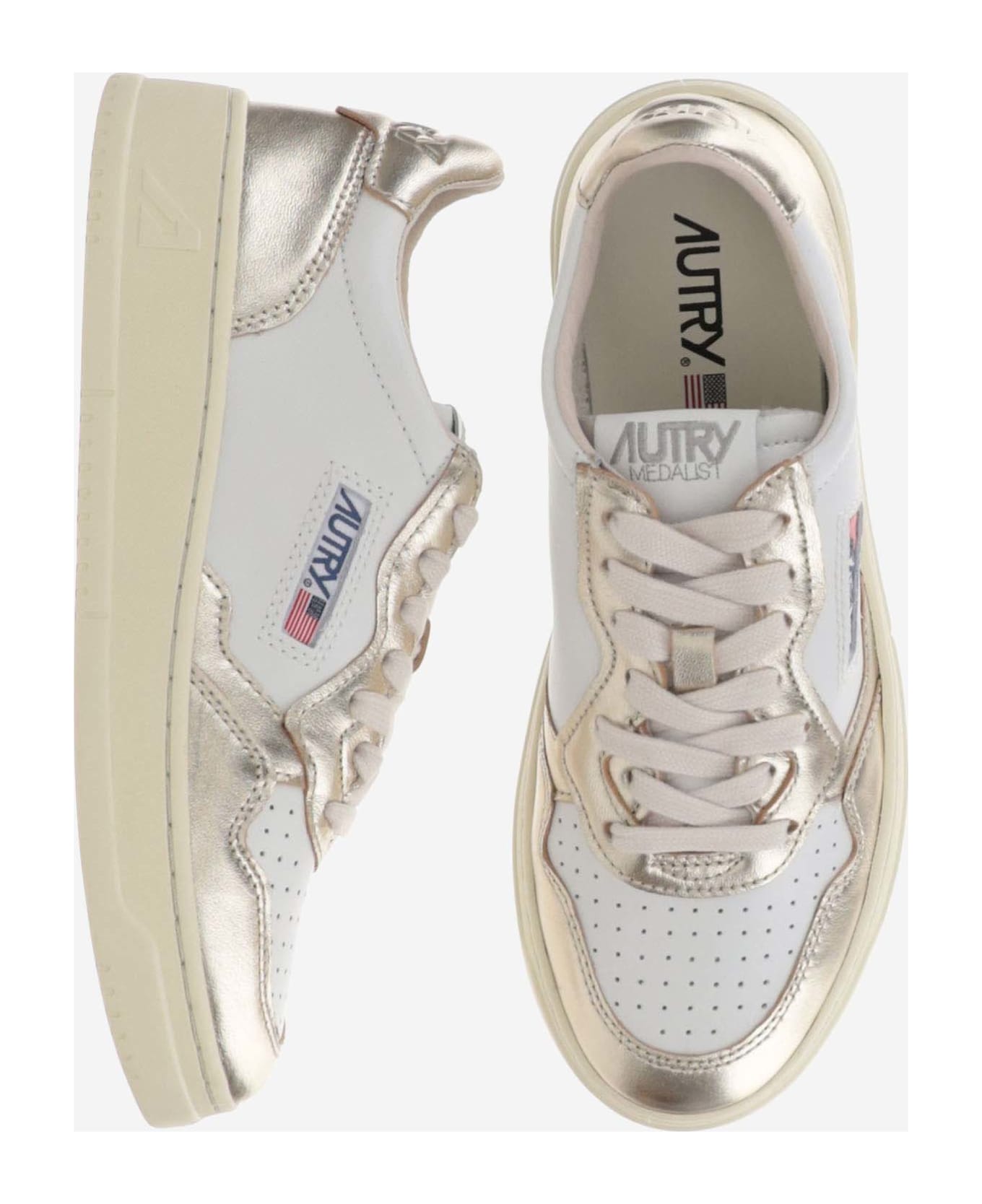 Autry Sneakers Medalist Low Bicolor - Red