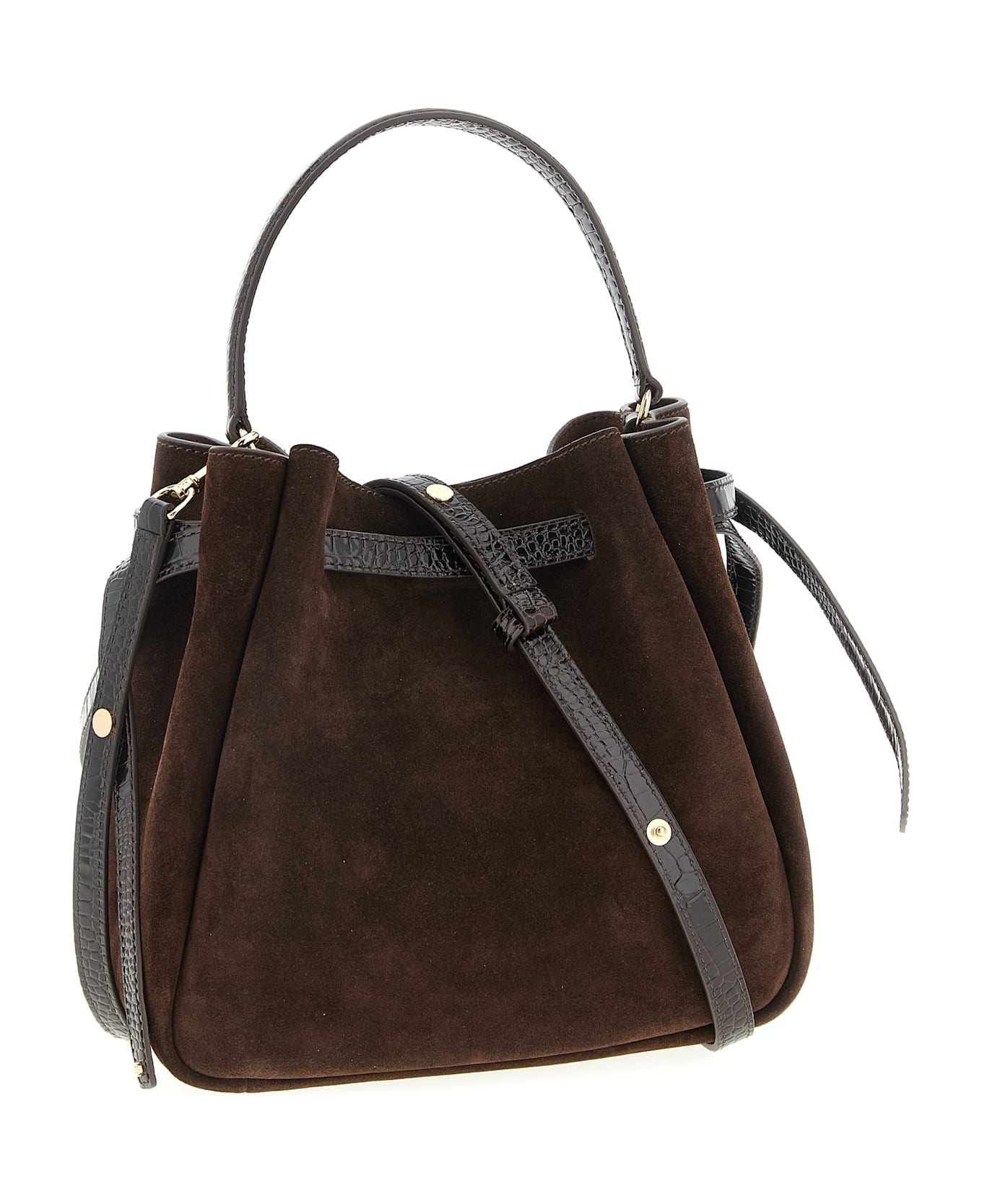 Tory Burch 'romy' Bucket Bag - Brown