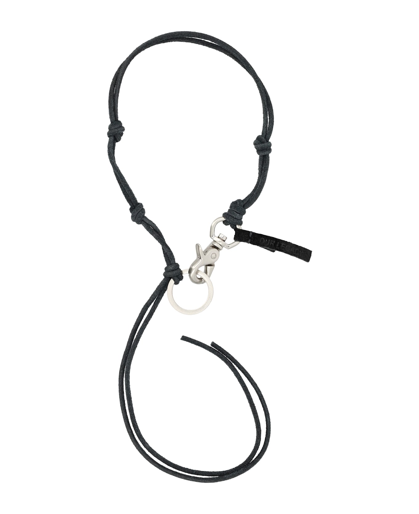 Our Legacy Leather Ladon Keyring - BLACK