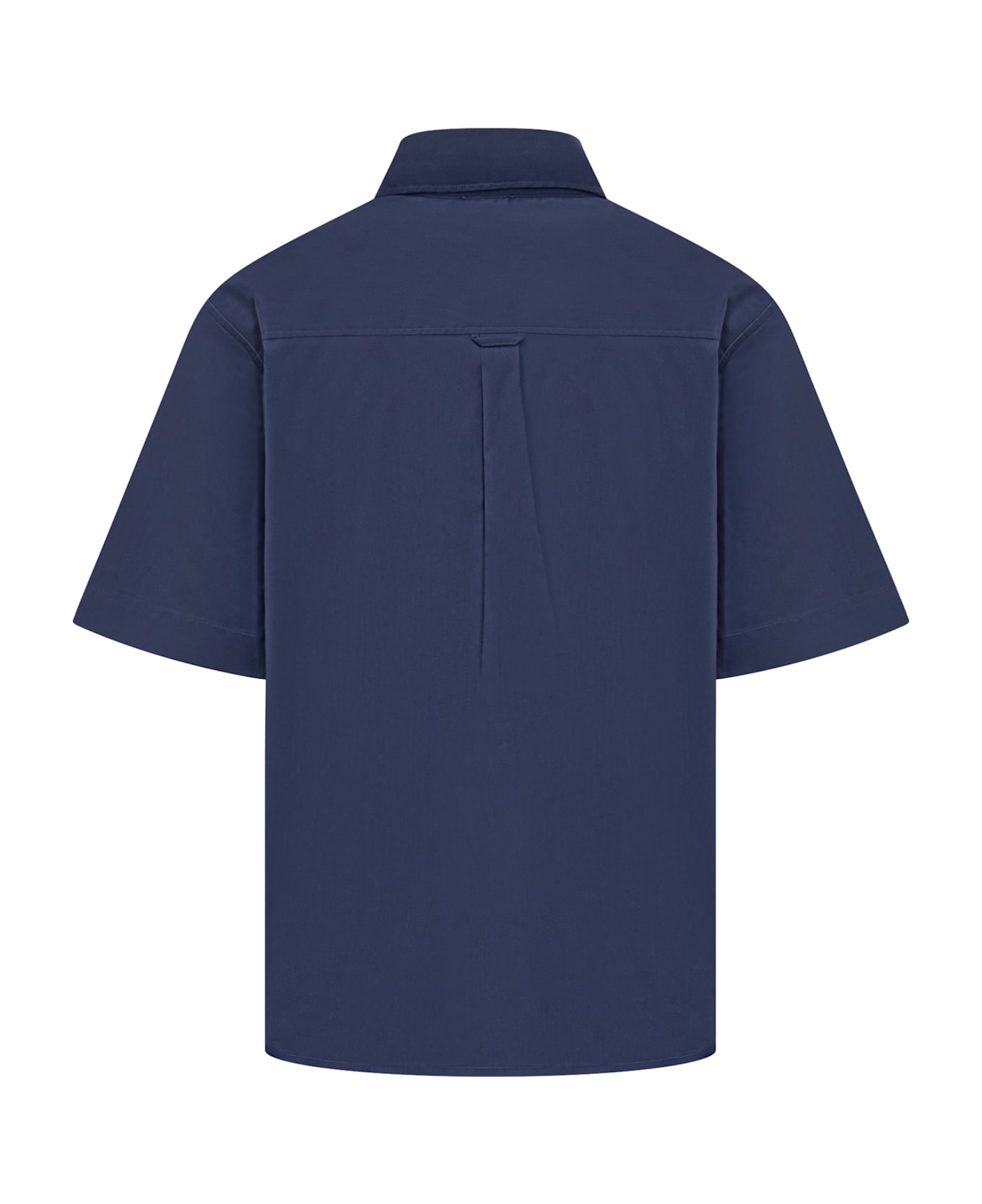 Casablanca Cuban Collar Shirt - NAVY