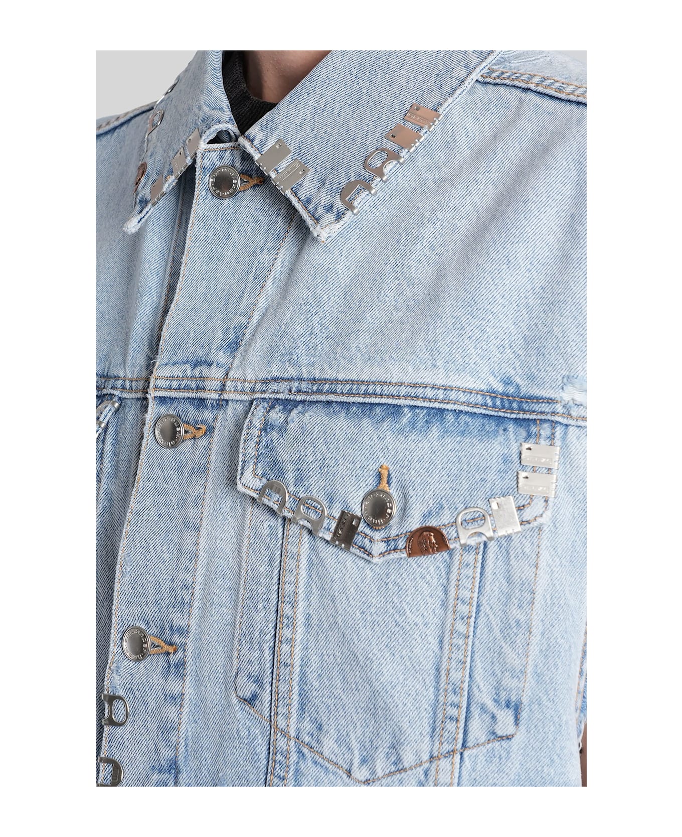 Alexander Wang Vest In Blue Cotton - blue