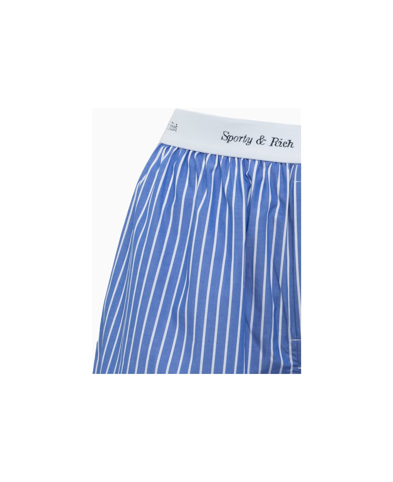 Sporty & Rich Sporty And Rich Striped Boxer Shorts - NAVY