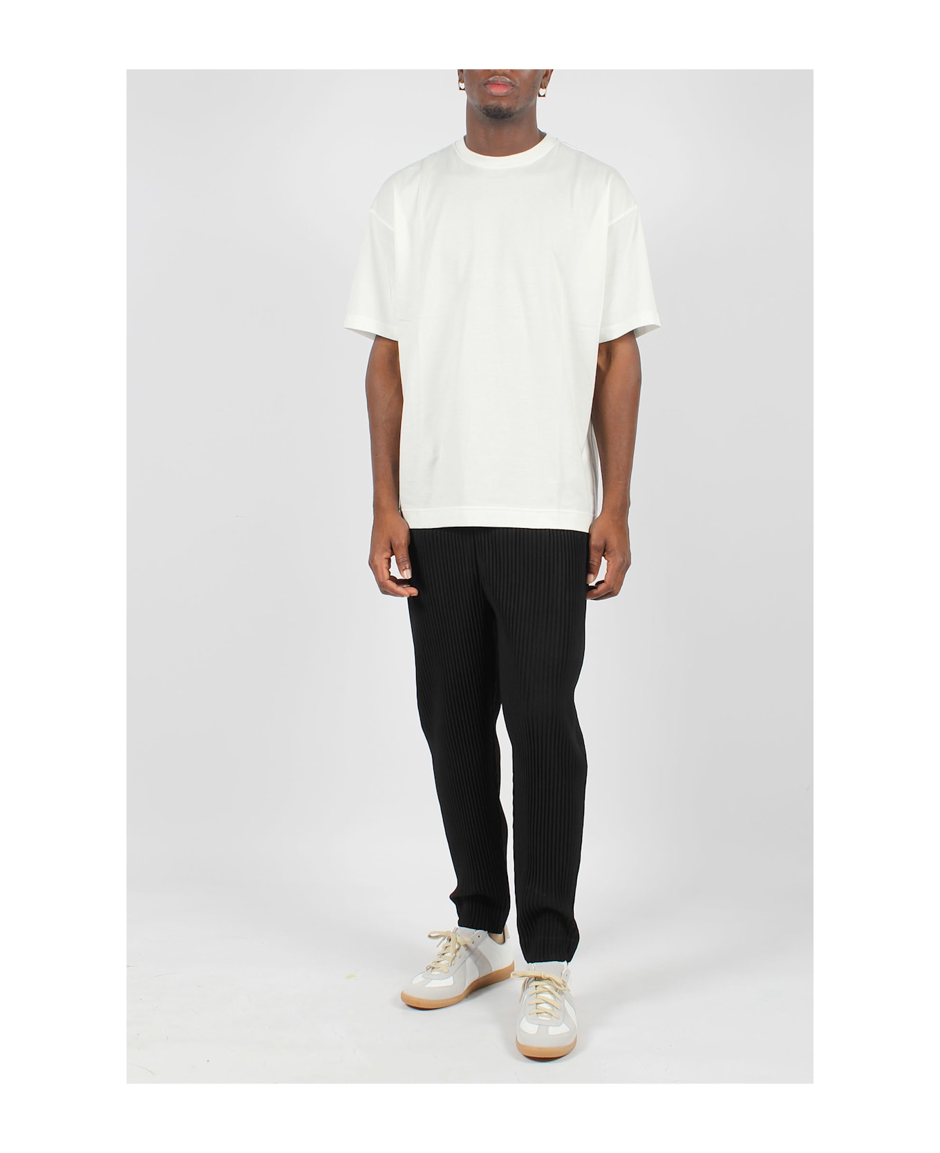 Homme Plissé Issey Miyake Abstract Print T-shirt - White