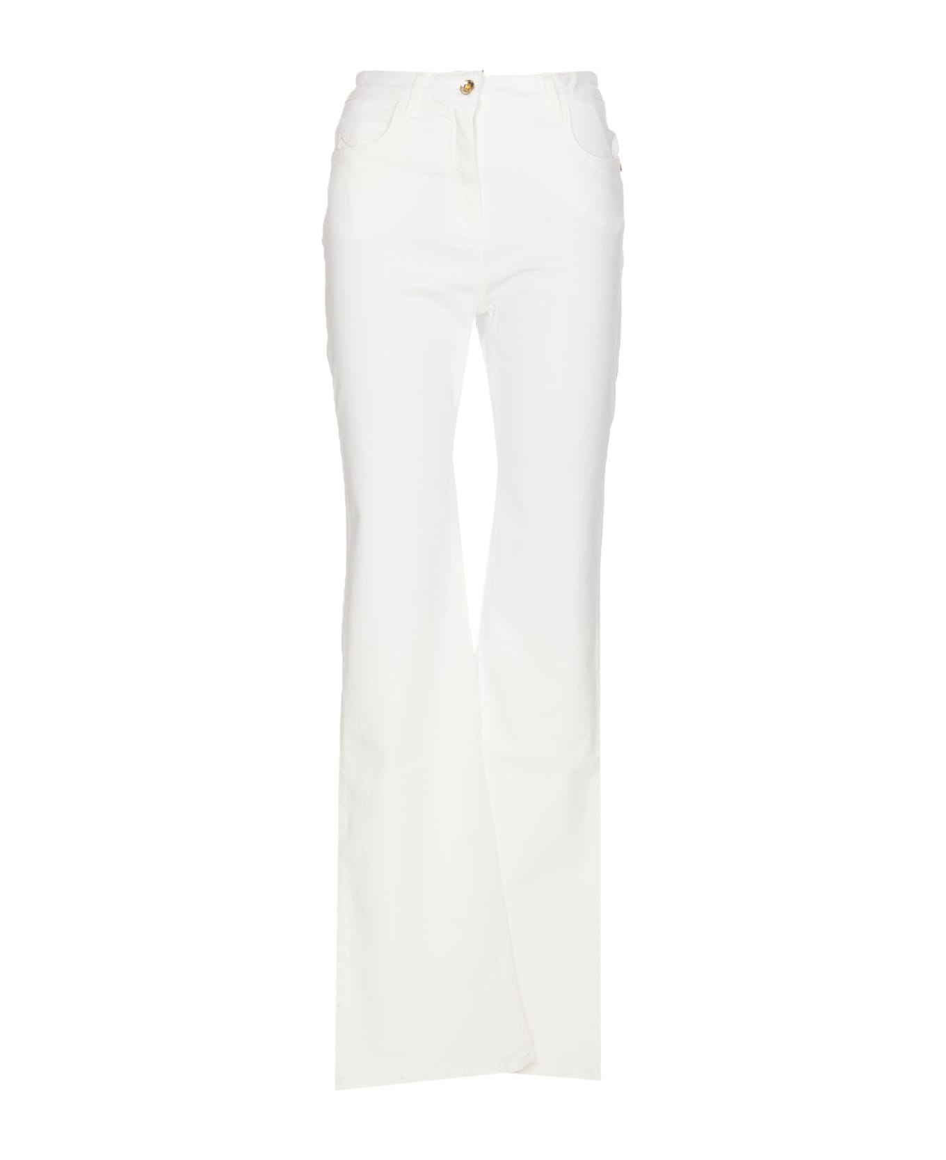 Patrizia Pepe Jeggings Trousers Fly Embroidery - White