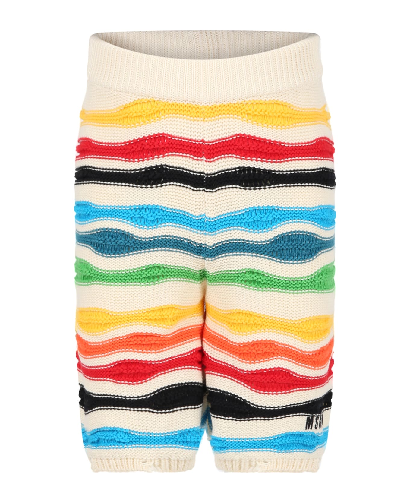 MSGM Multicolor Shorts For Boy With Logo - Multicolor