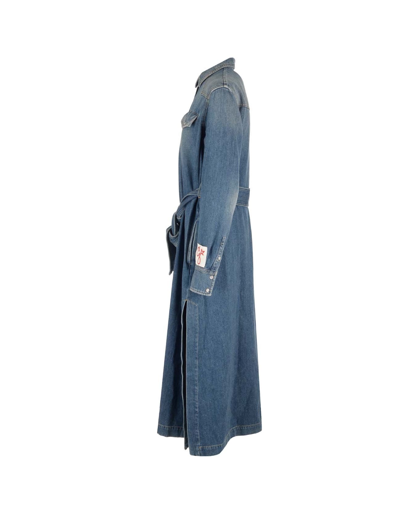Golden Goose Denim Shirtdress - blue