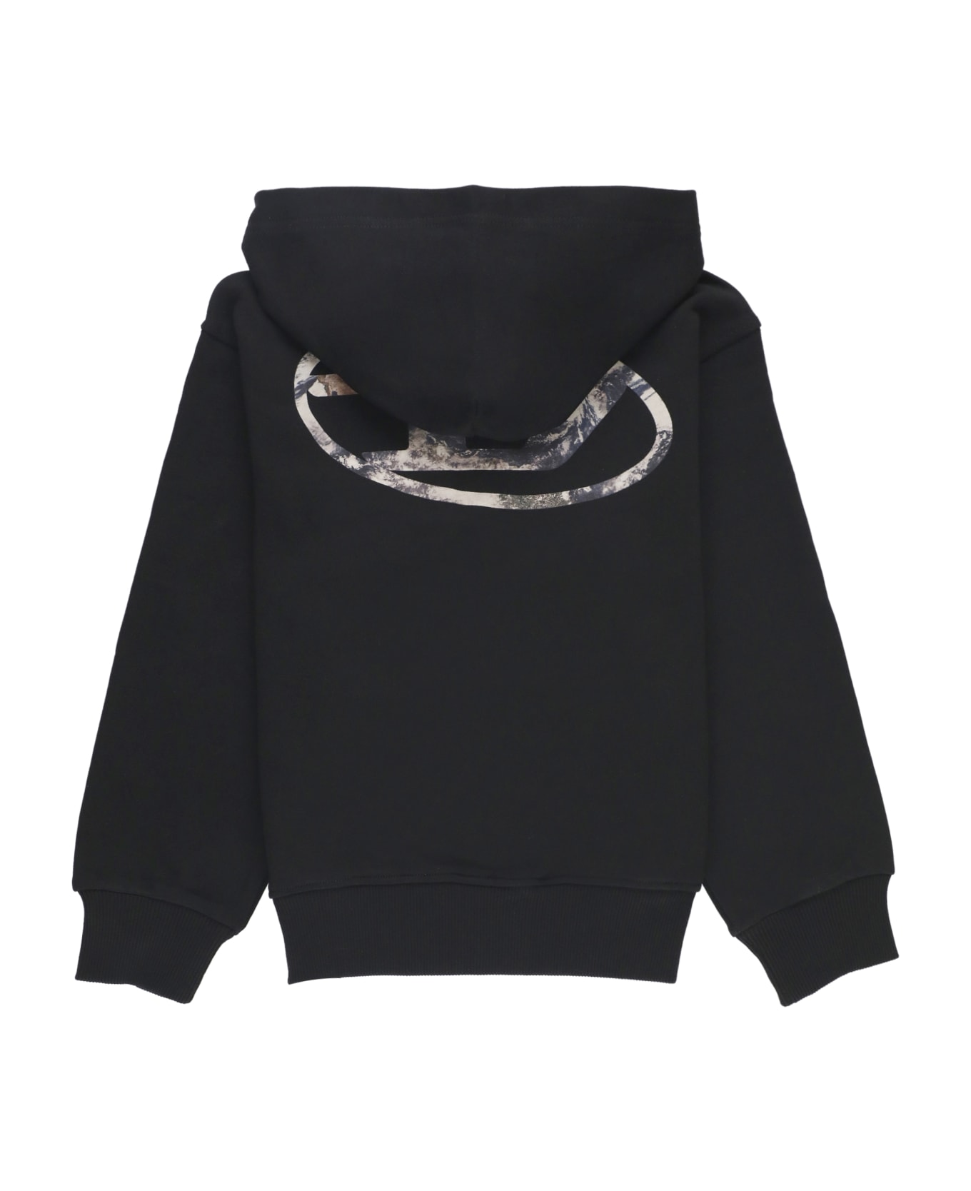 Diesel Hoodie With Logo - Black