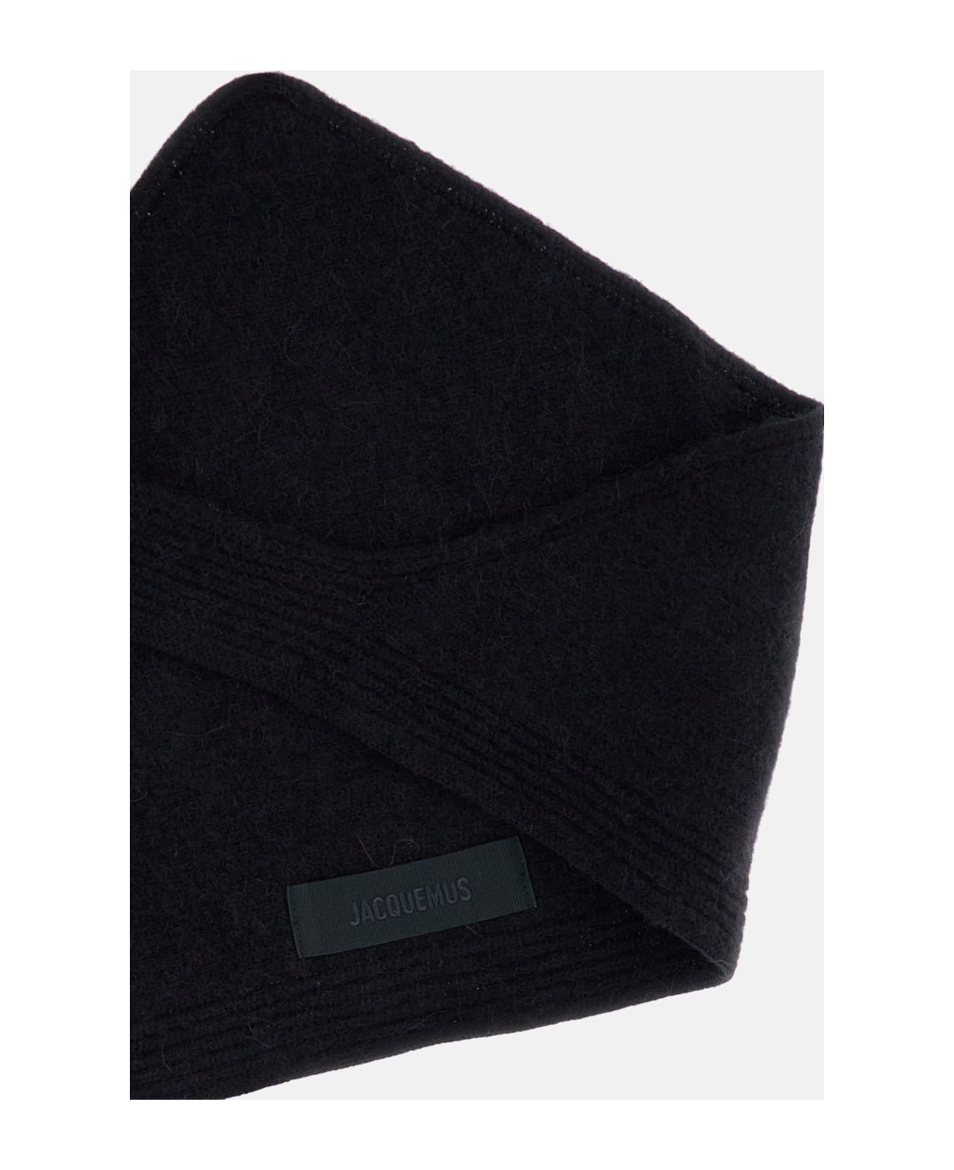 Jacquemus Le Chale Gros Grain - Black