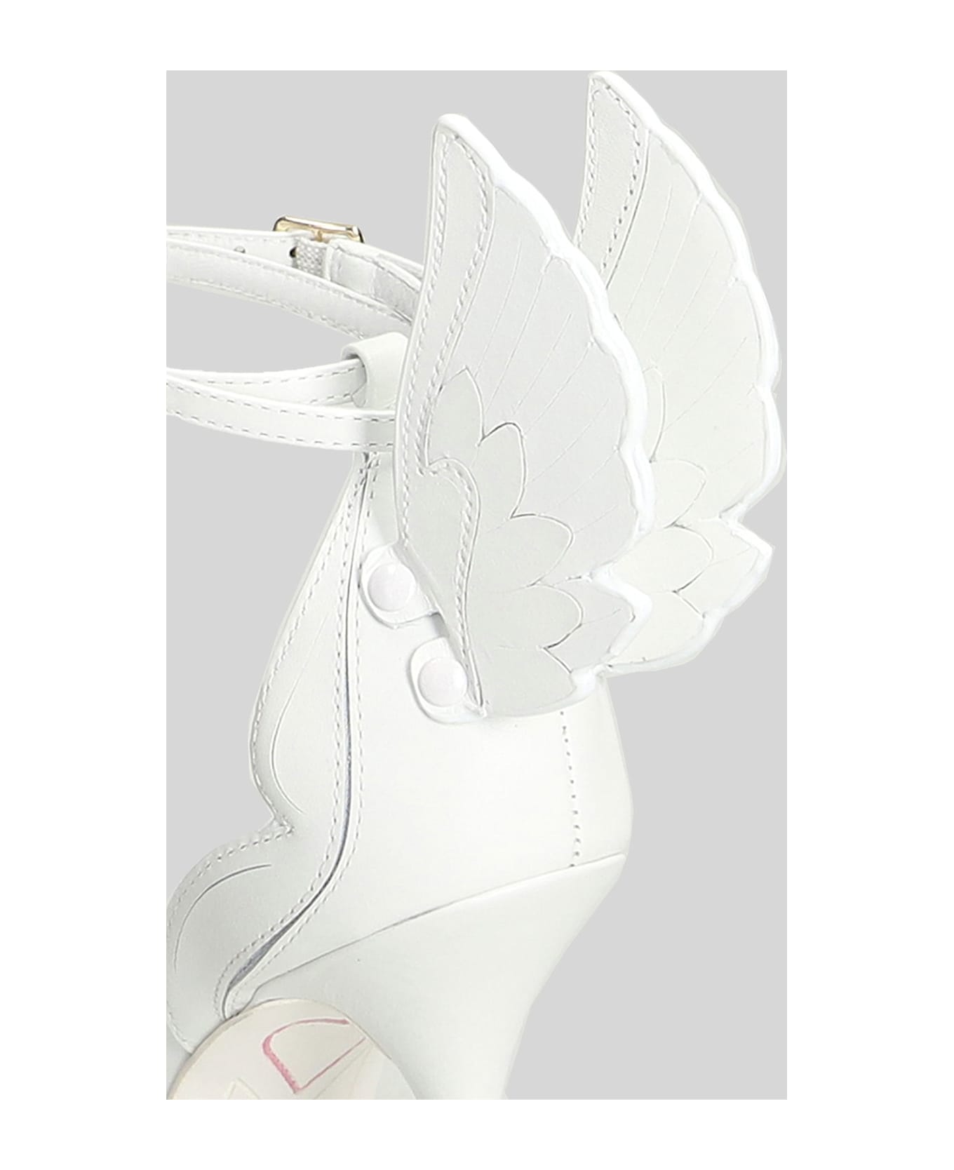 Sophia Webster Cherub Sandals In White Leather - white