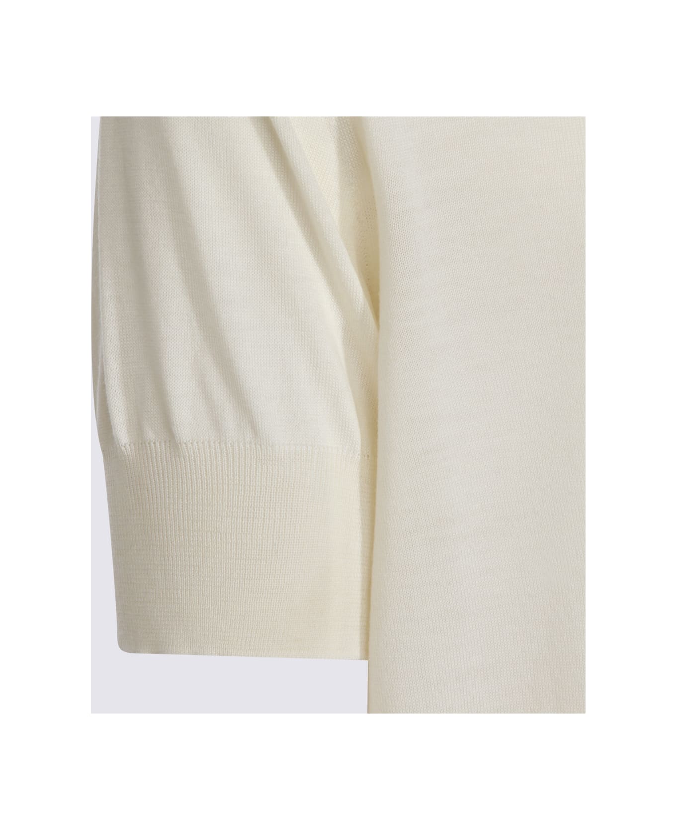 Jil Sander White Wool T-shirt - Cloud