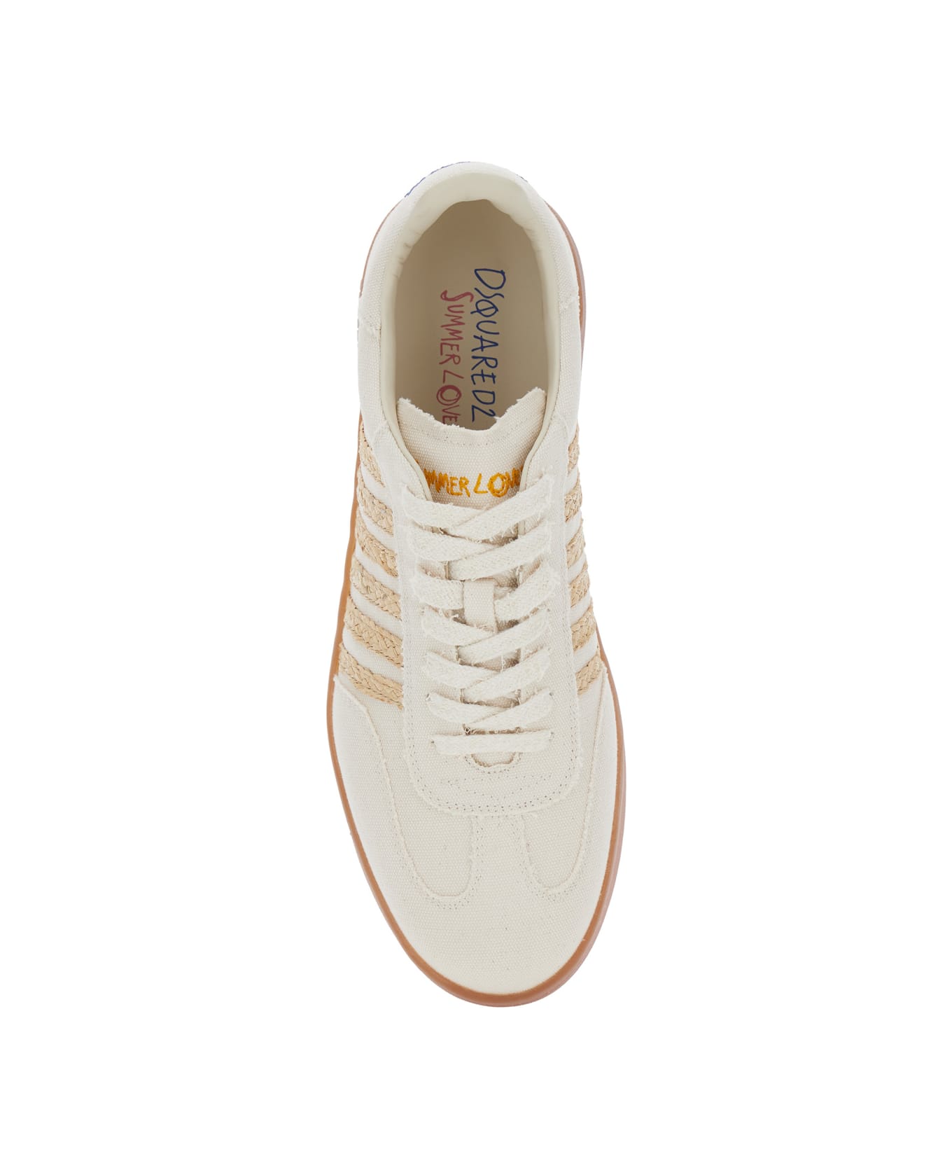 Dsquared2 Lace-up Casual Sneakers - Beige