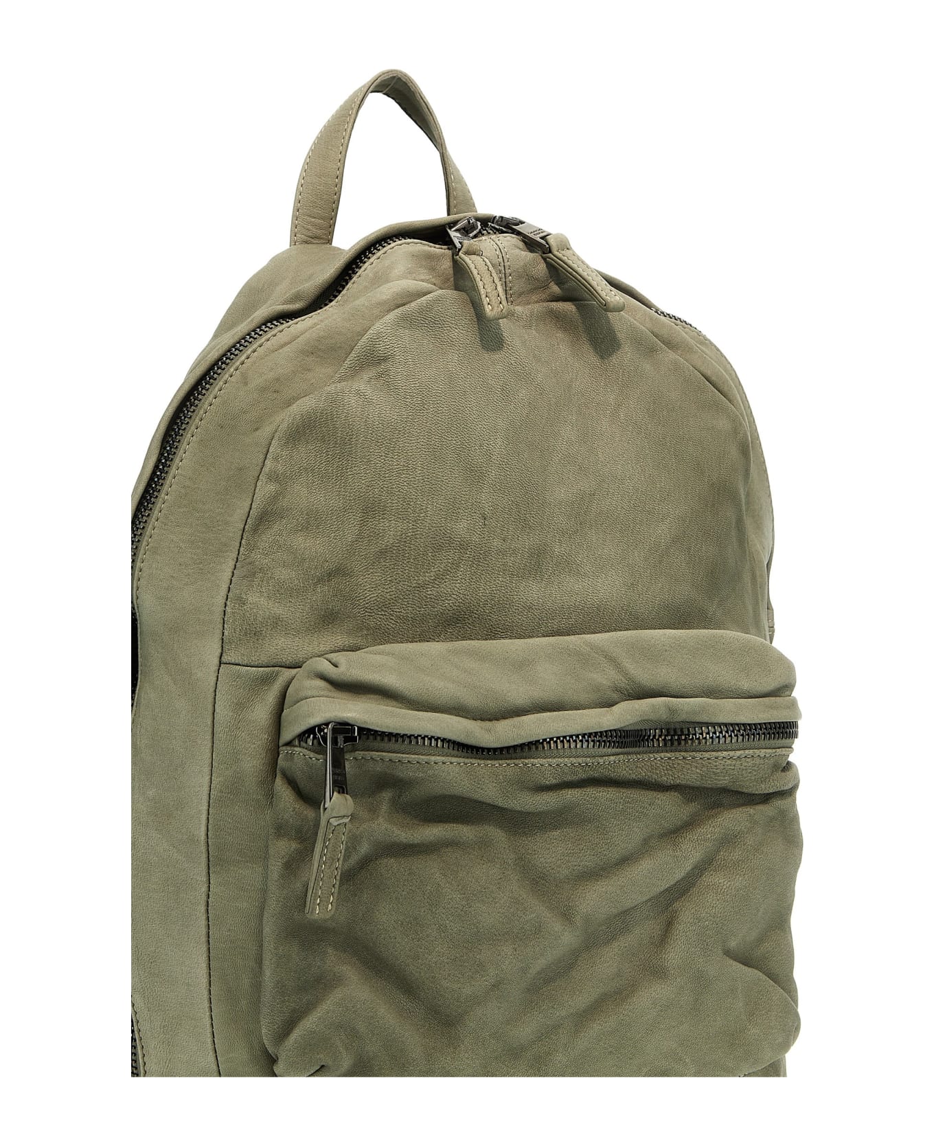 Giorgio Brato Leather Backpack - Green バックパック