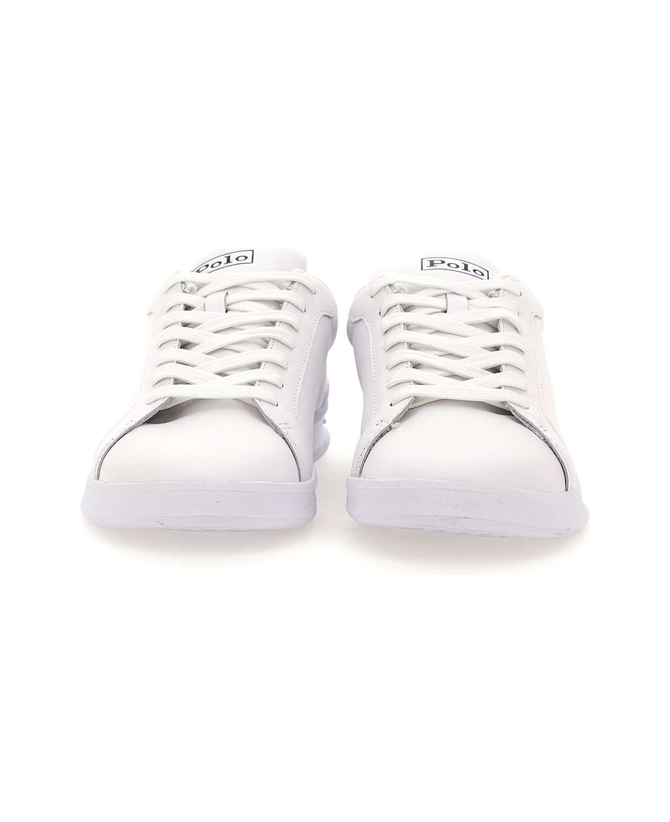 Polo Ralph Lauren 'heritage Court' Leather Sneakers - WHITE スニーカー