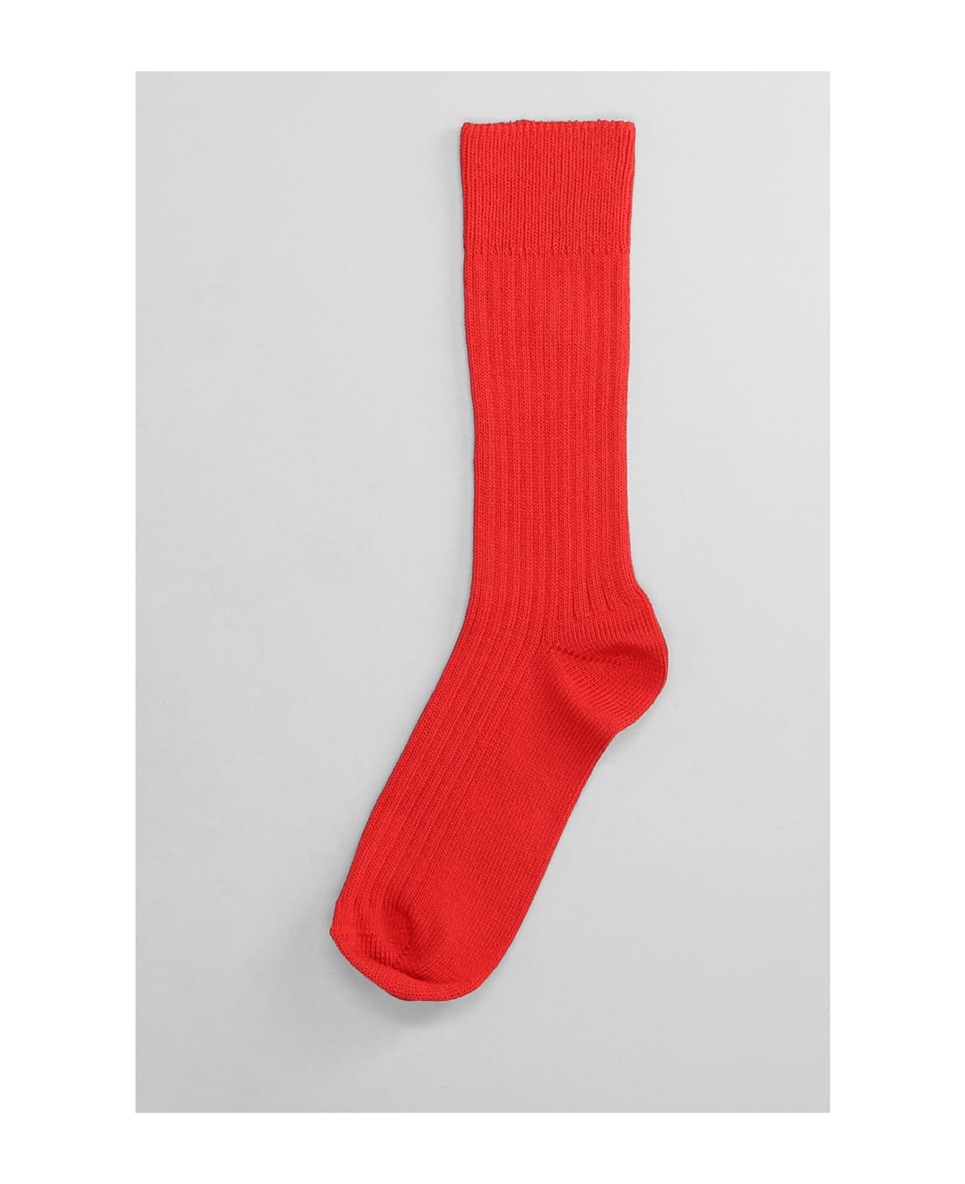Autry Socks In Red Cotton - red