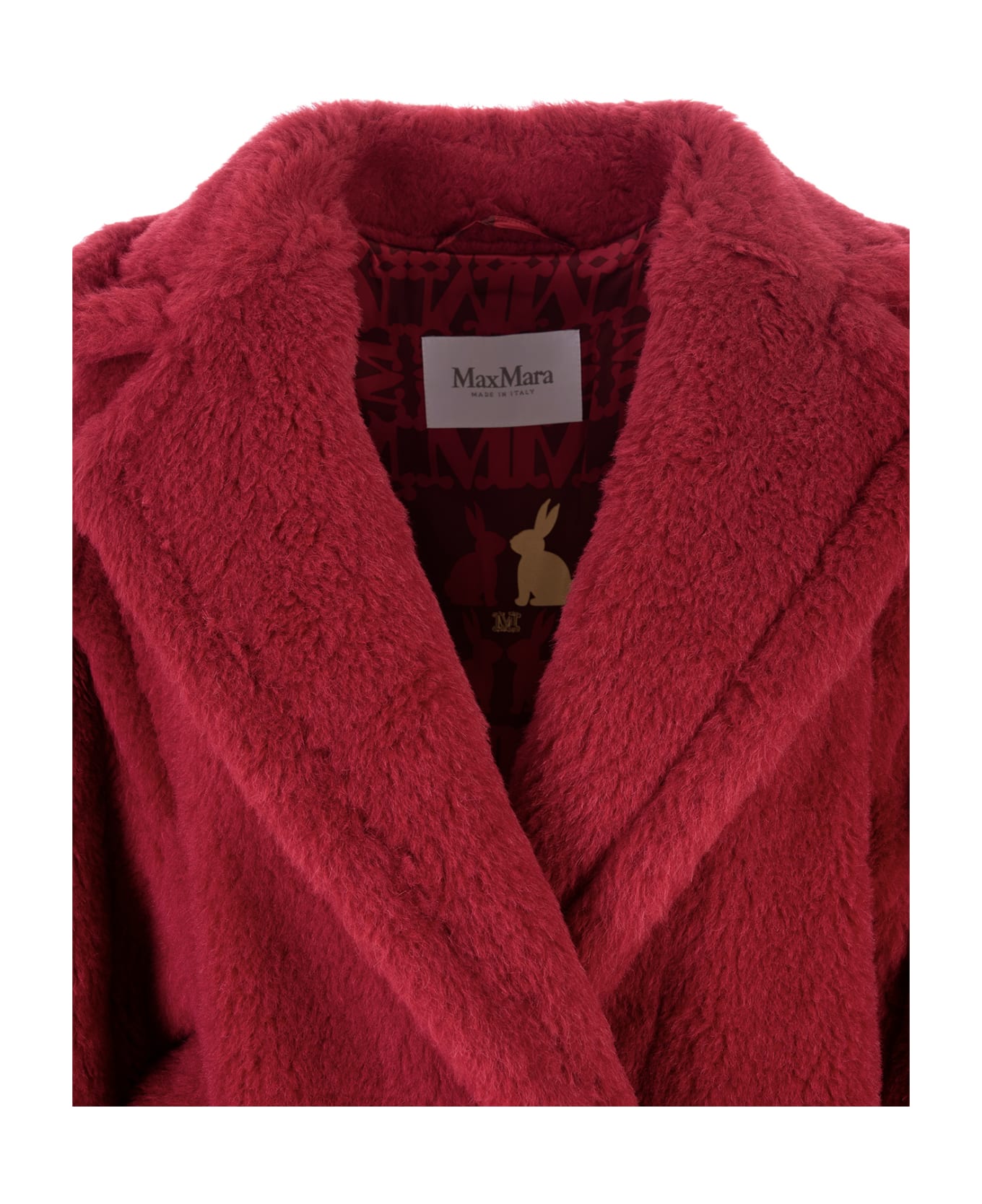 Max Mara Red Lina Coat - RED