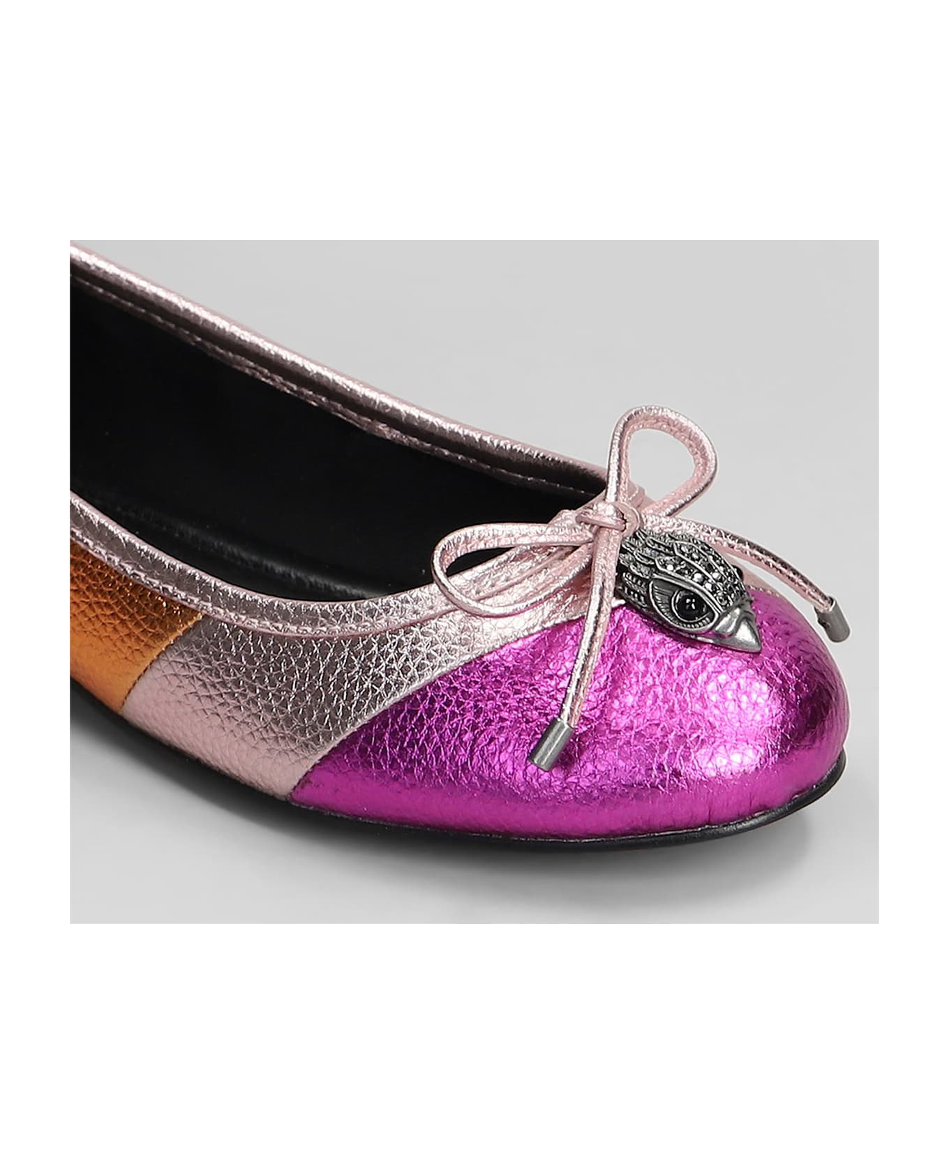 Kurt Geiger Eagle Ballet Flats In Multicolor Leather - multicolor