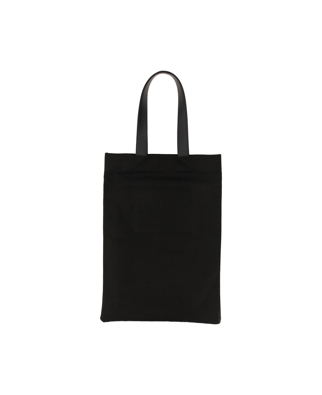 Jil Sander Black Canvas Shopping Bag - 001 ショルダーバッグ