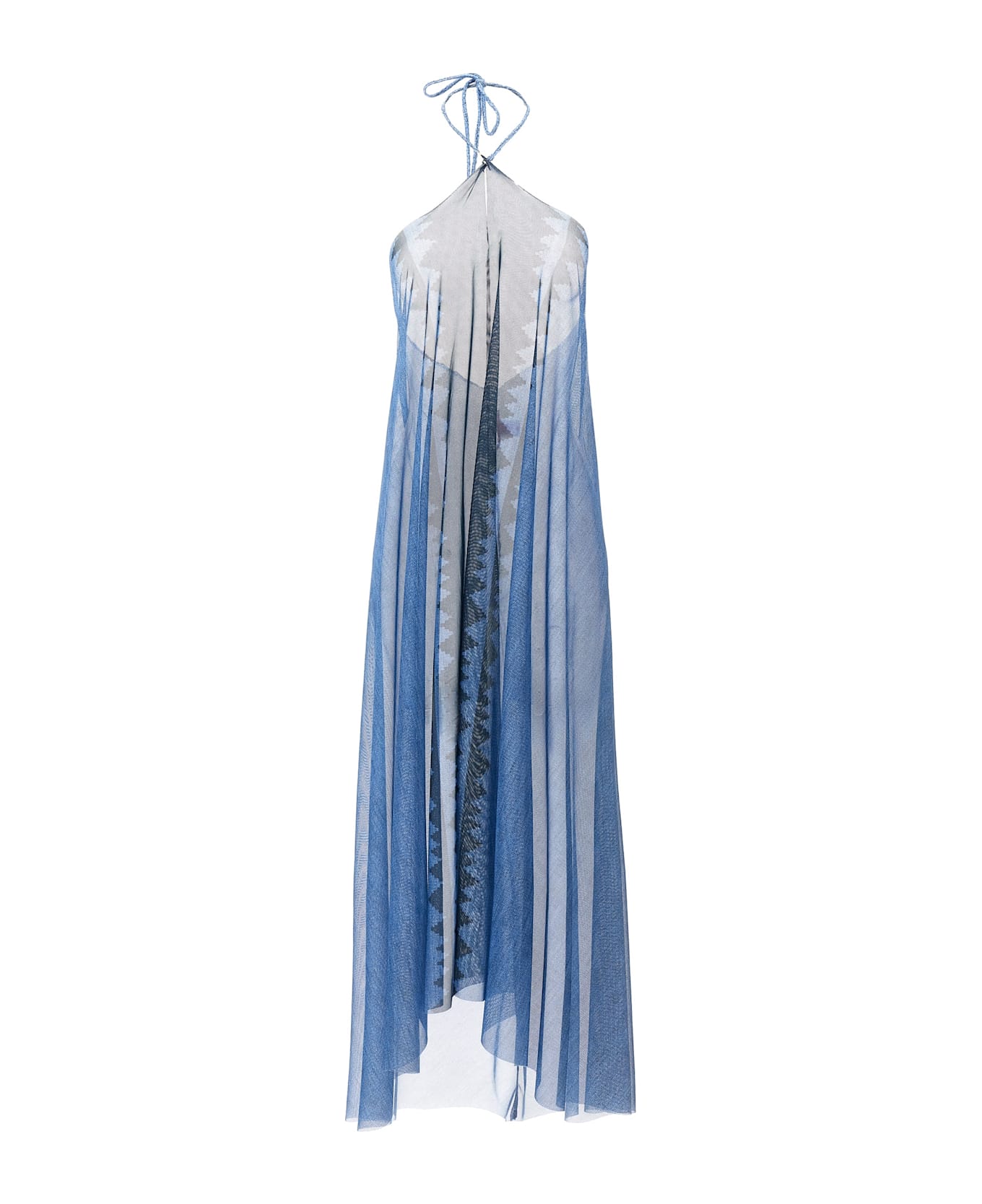 Pin-Up Stars 'intreccio Africano' Sarong Dress - Blue