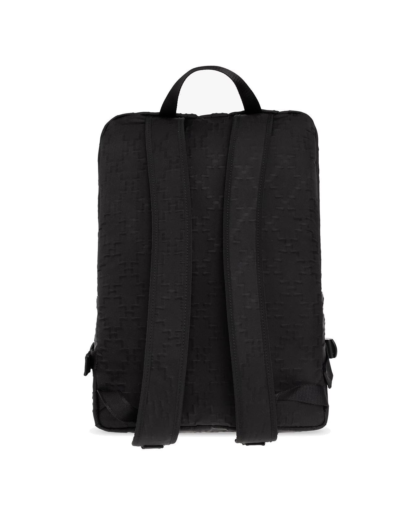 Marcelo Burlon Logo Patch Zipped Backpack - Nero