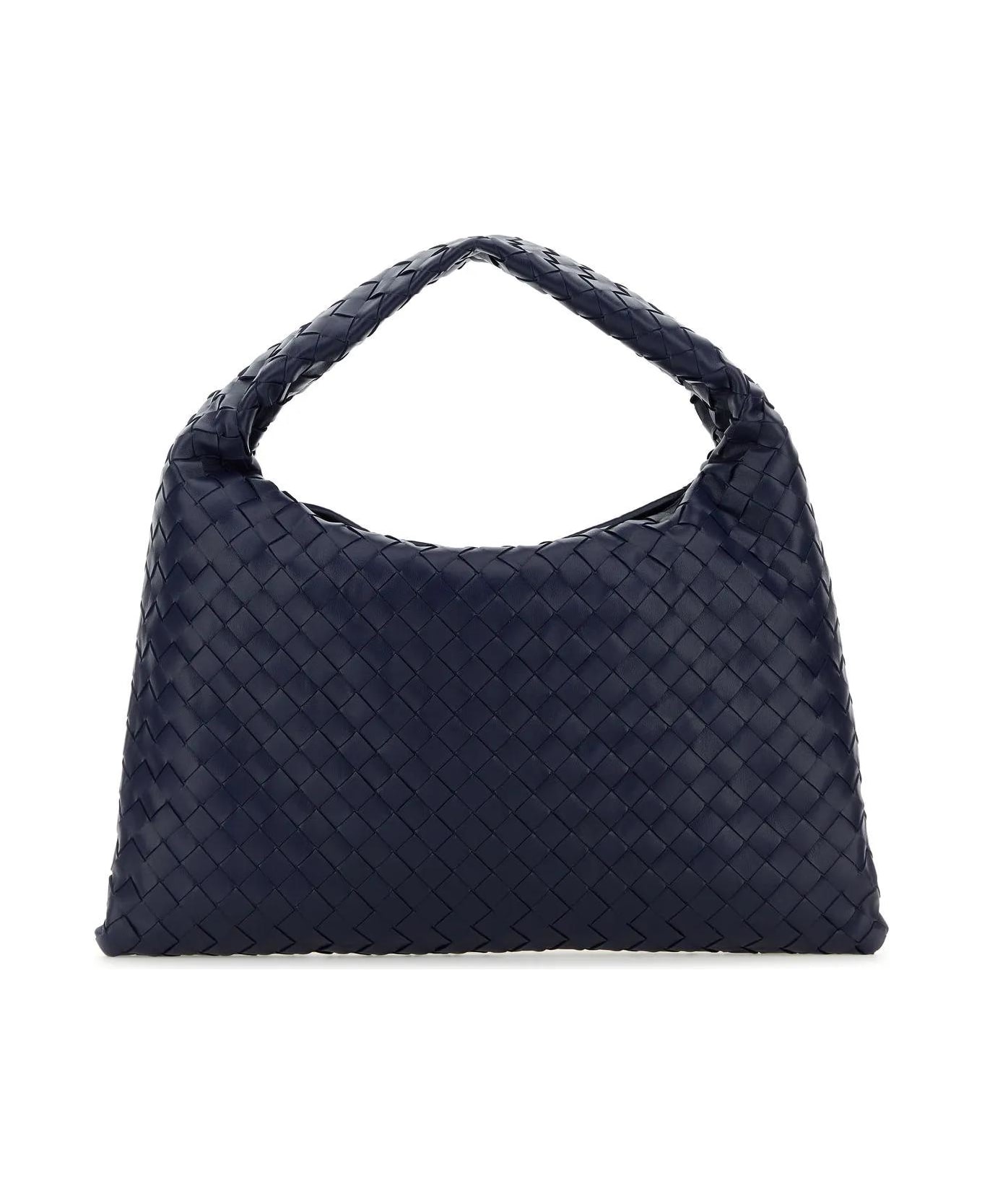 Bottega Veneta Dark Blue Leather Small Hop Shoulder Bag - Blue