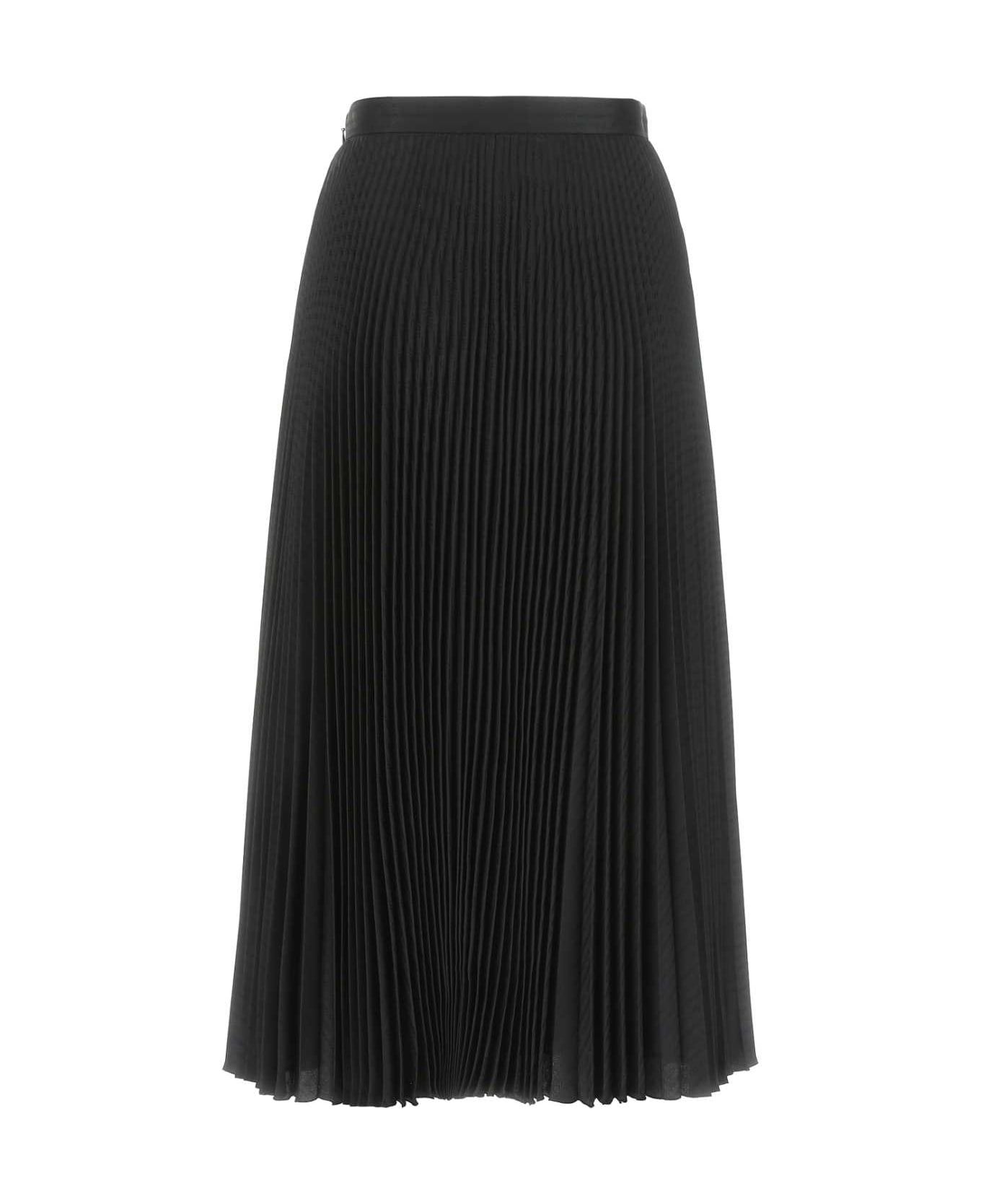 Prada Black Silk Blend Skirt - F0002