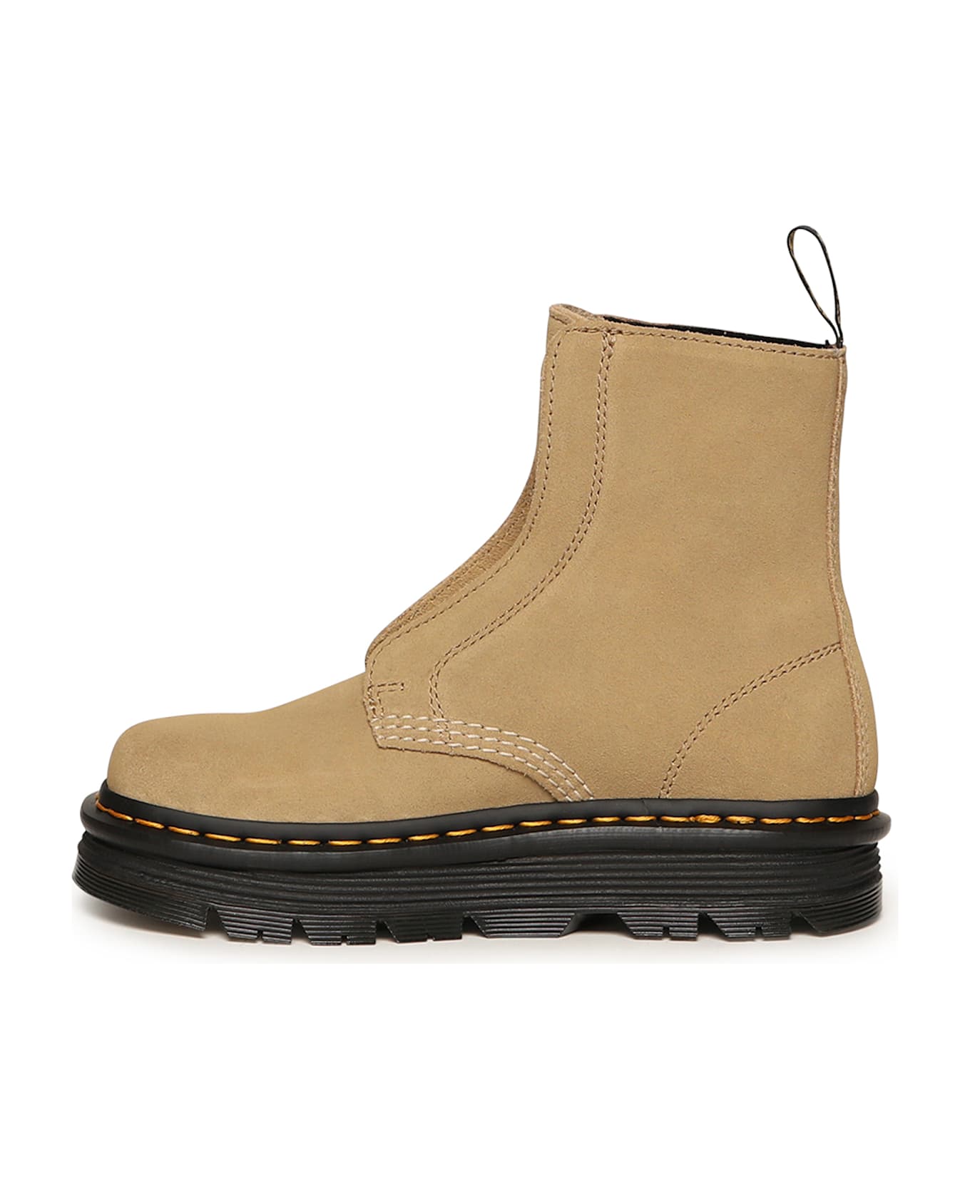 Dr. Martens Zebzag Laceless Suede Ankle Boots - Savannah Tan