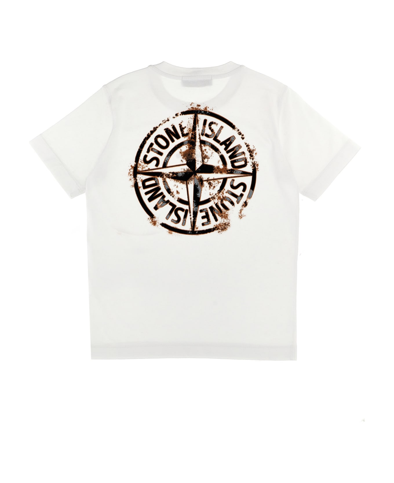 Stone Island Logo Print T-shirt