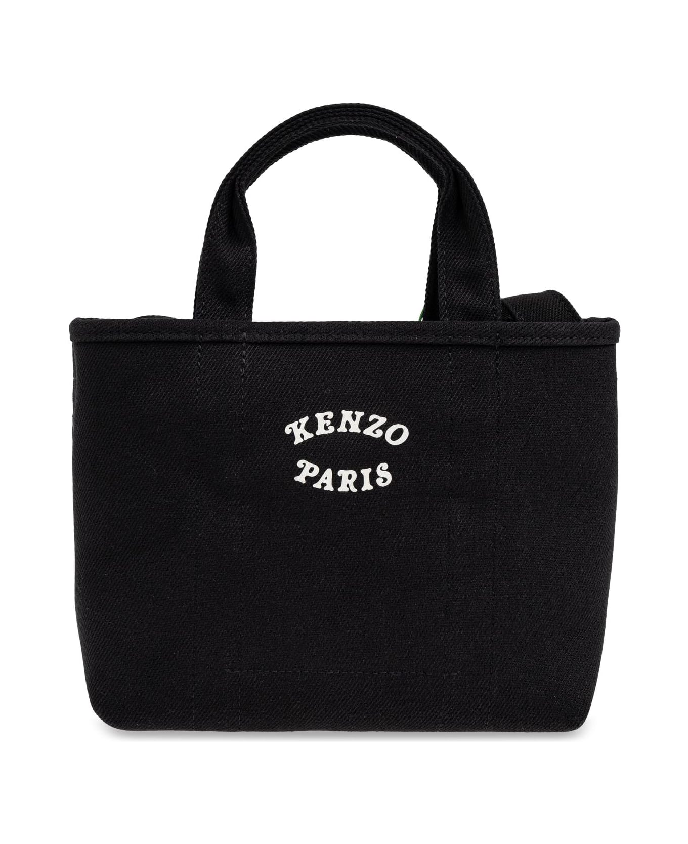 Kenzo Handbag With Tiger Motif - BLACK