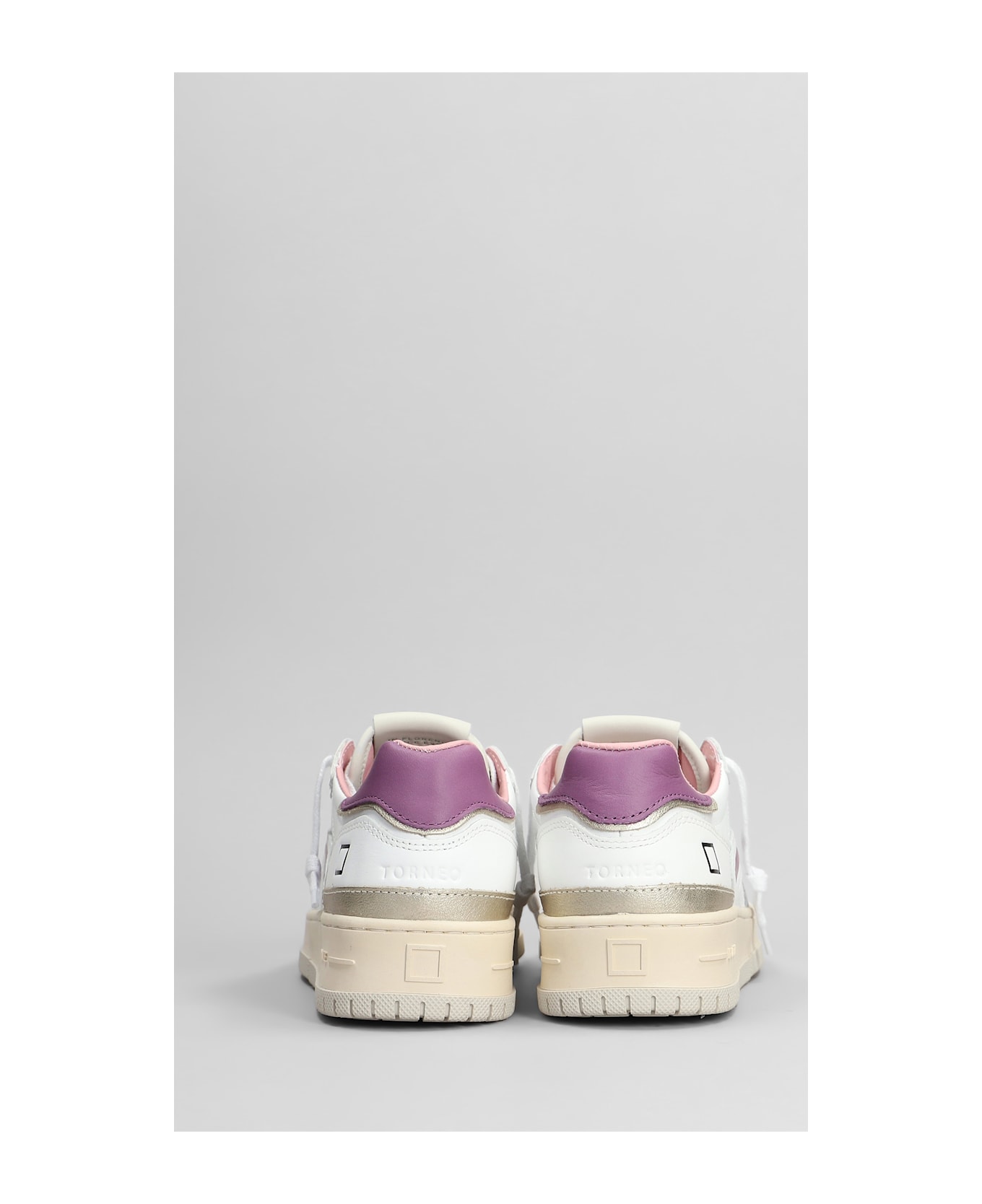 D.A.T.E. Torneo Pure Sneakers In White Suede And Leather - white