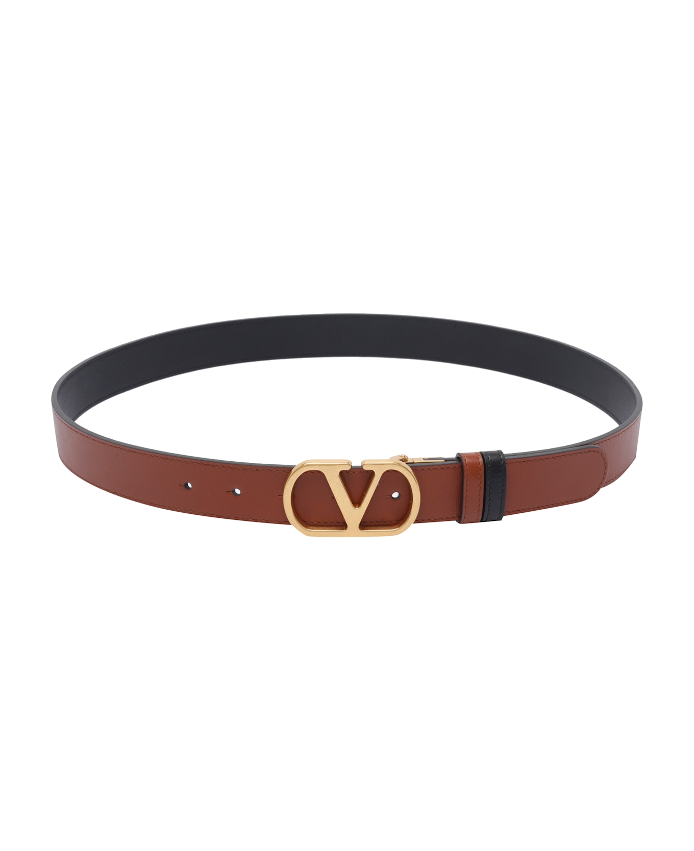 Valentino Garavani Reversible Vlogo Signature Belt - Brown