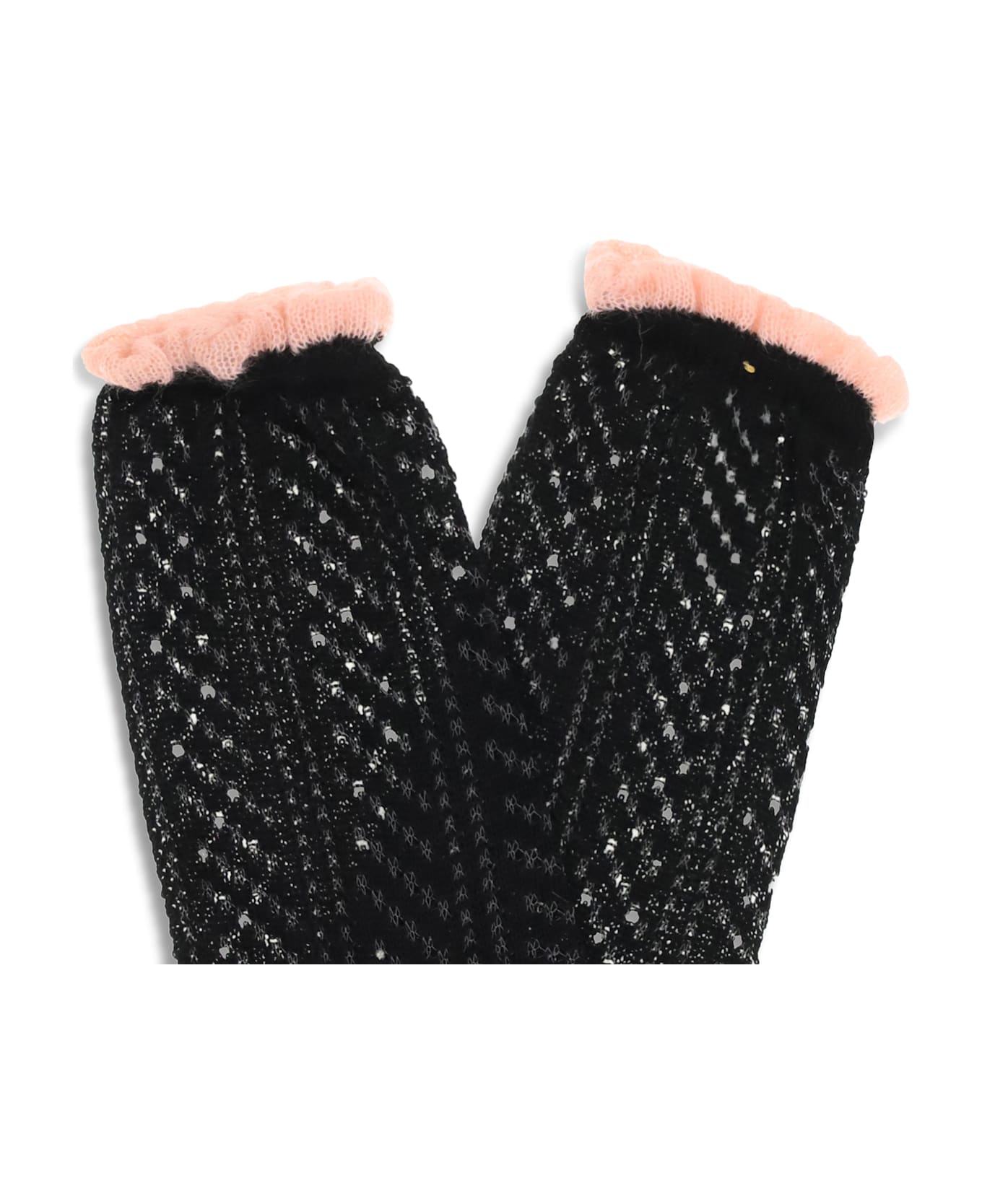 Forte_Forte Perforated Design Socks