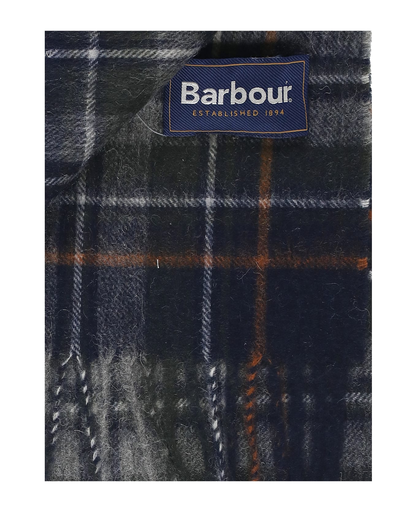 Barbour New Check Tartan Scarf - Blue