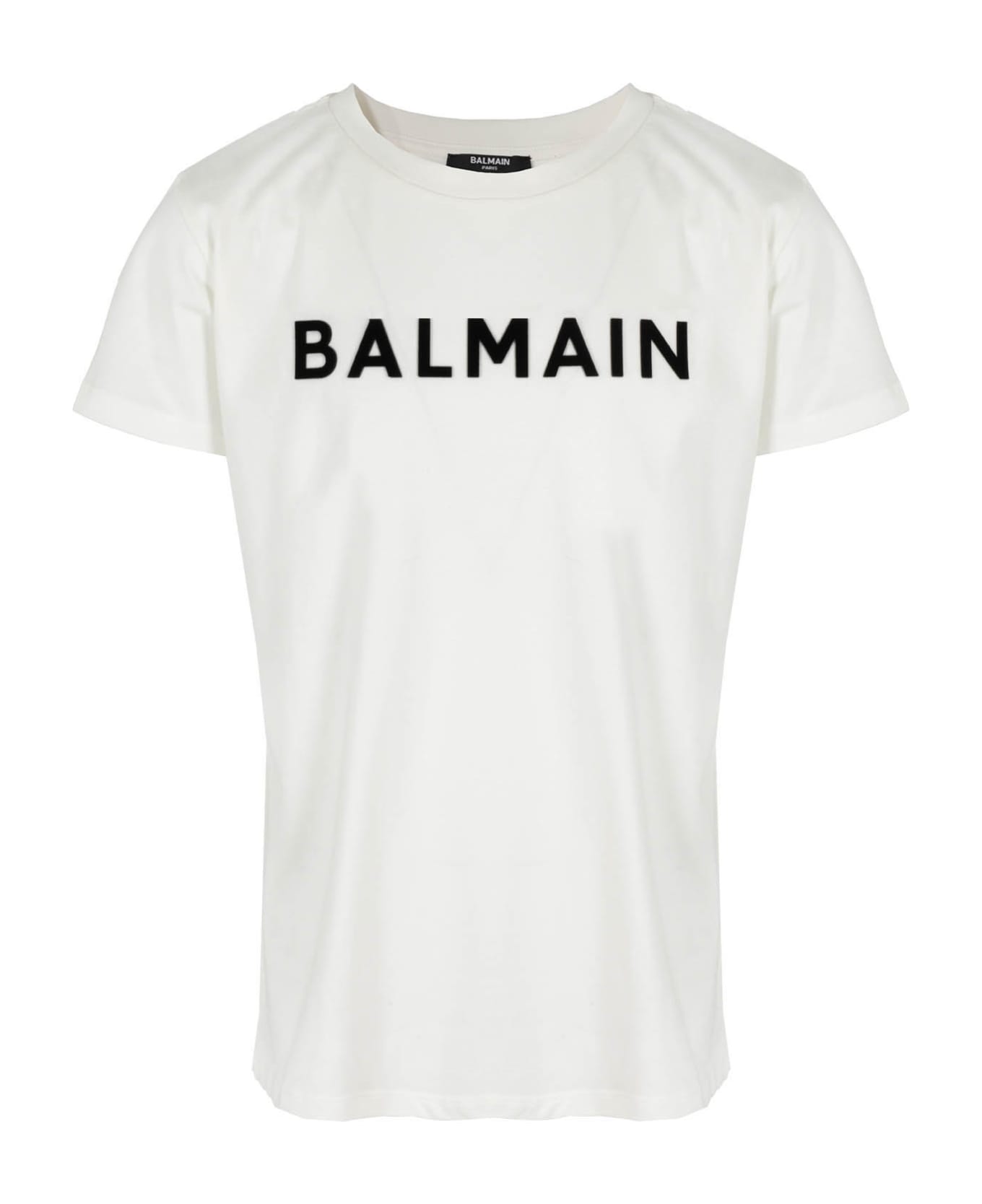 Balmain Tshirt - Ne Ivory Black