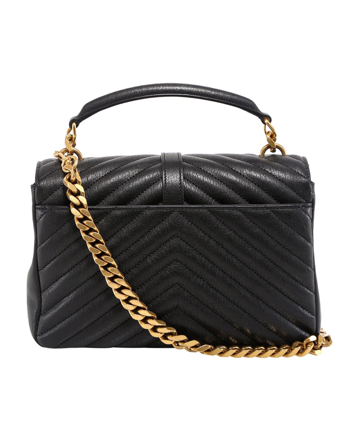 Saint Laurent College Shoulder Bag - Nero