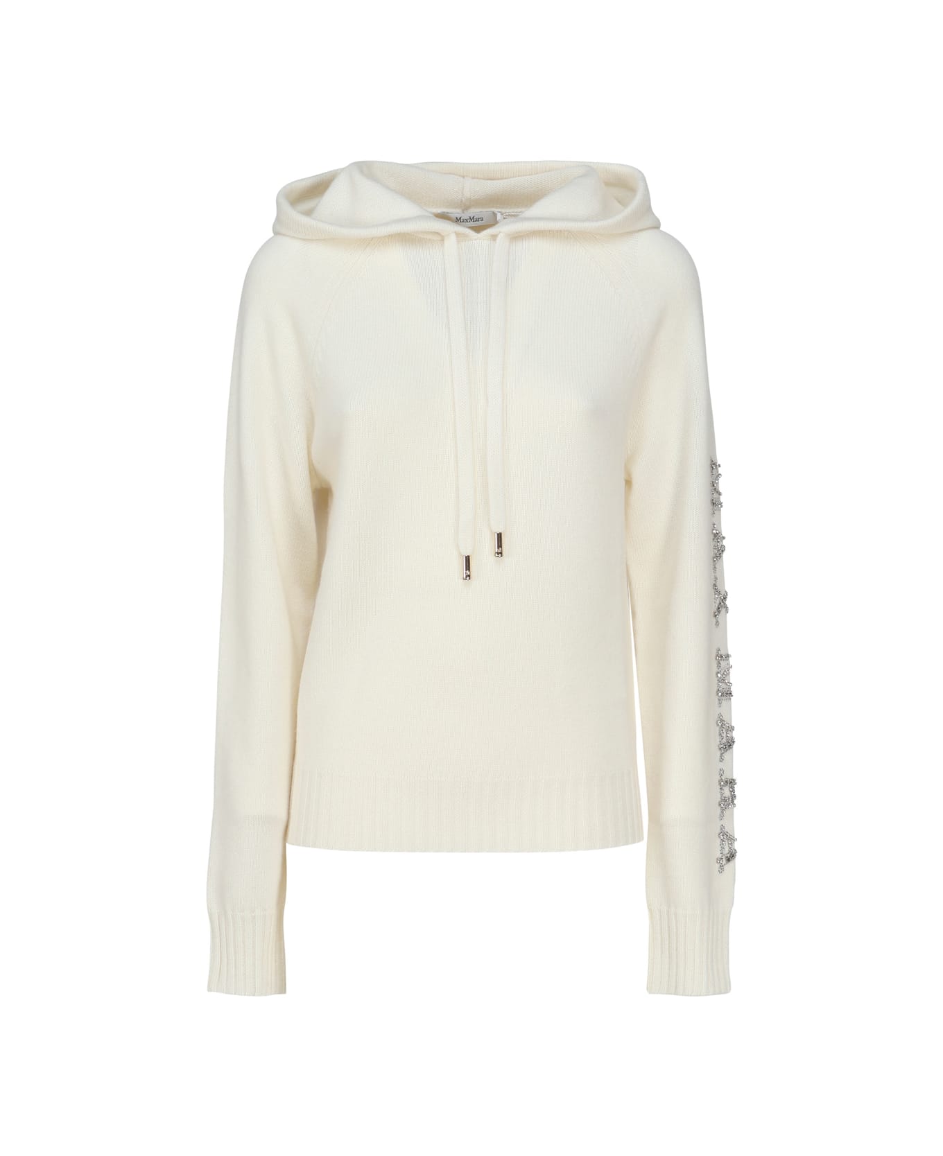 Max Mara Pineapple Sweater In Wool And Cashmere - White