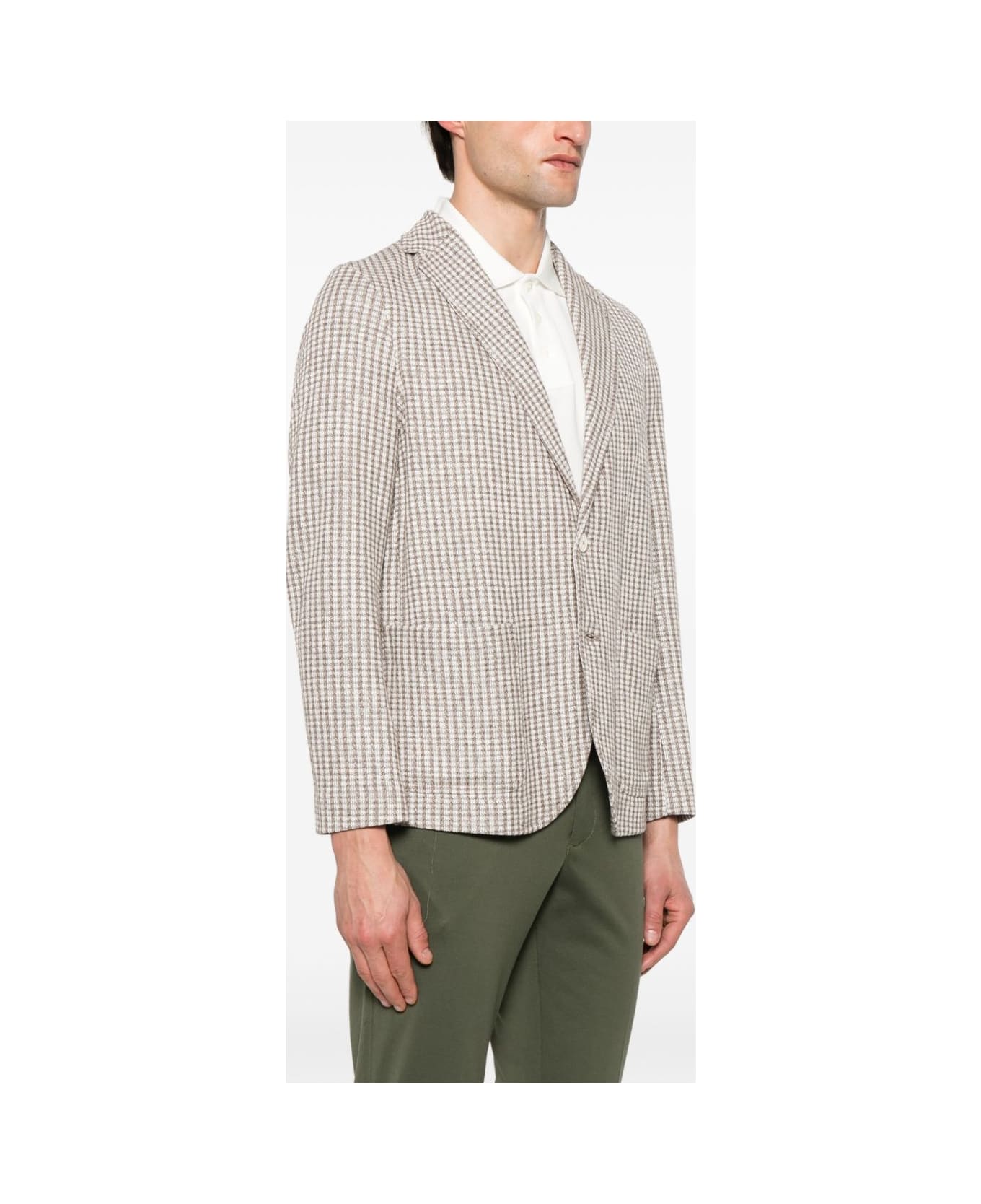 Circolo 1901 Cotton And Linen Blend Jacket - Beige
