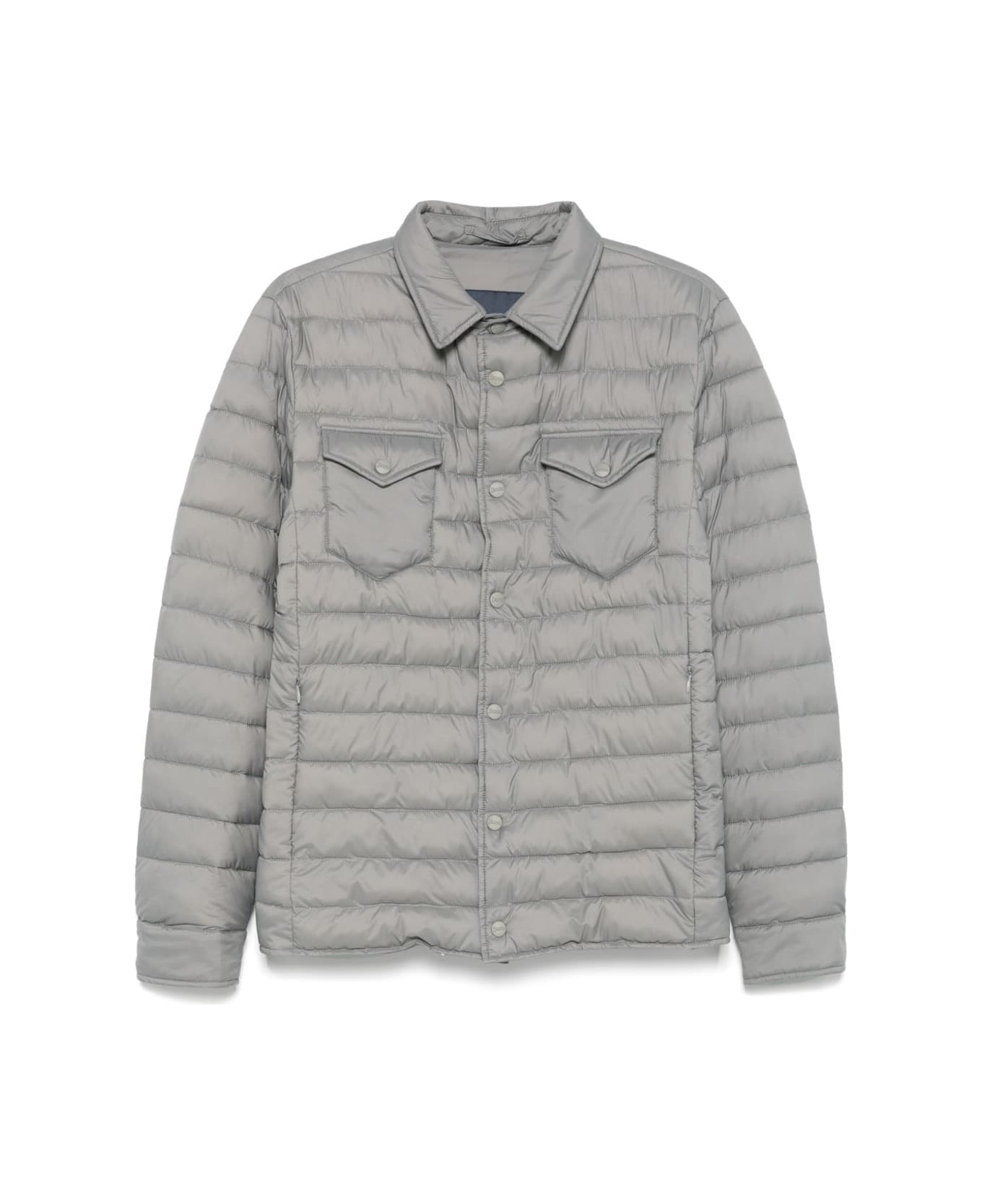 Herno 
la Denim
 Quilted Down Jacket - Grey